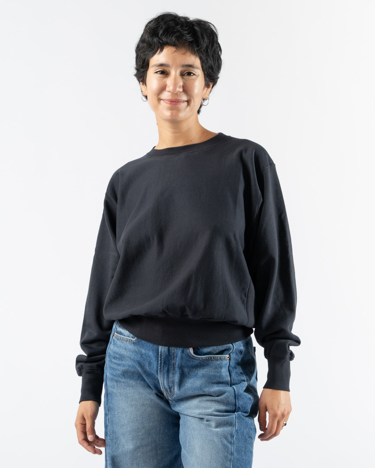 AURALEE ELASTIC HIGH GAUGE SWEAT P/O AURALEE ELASTIC HIGH GAUGE 