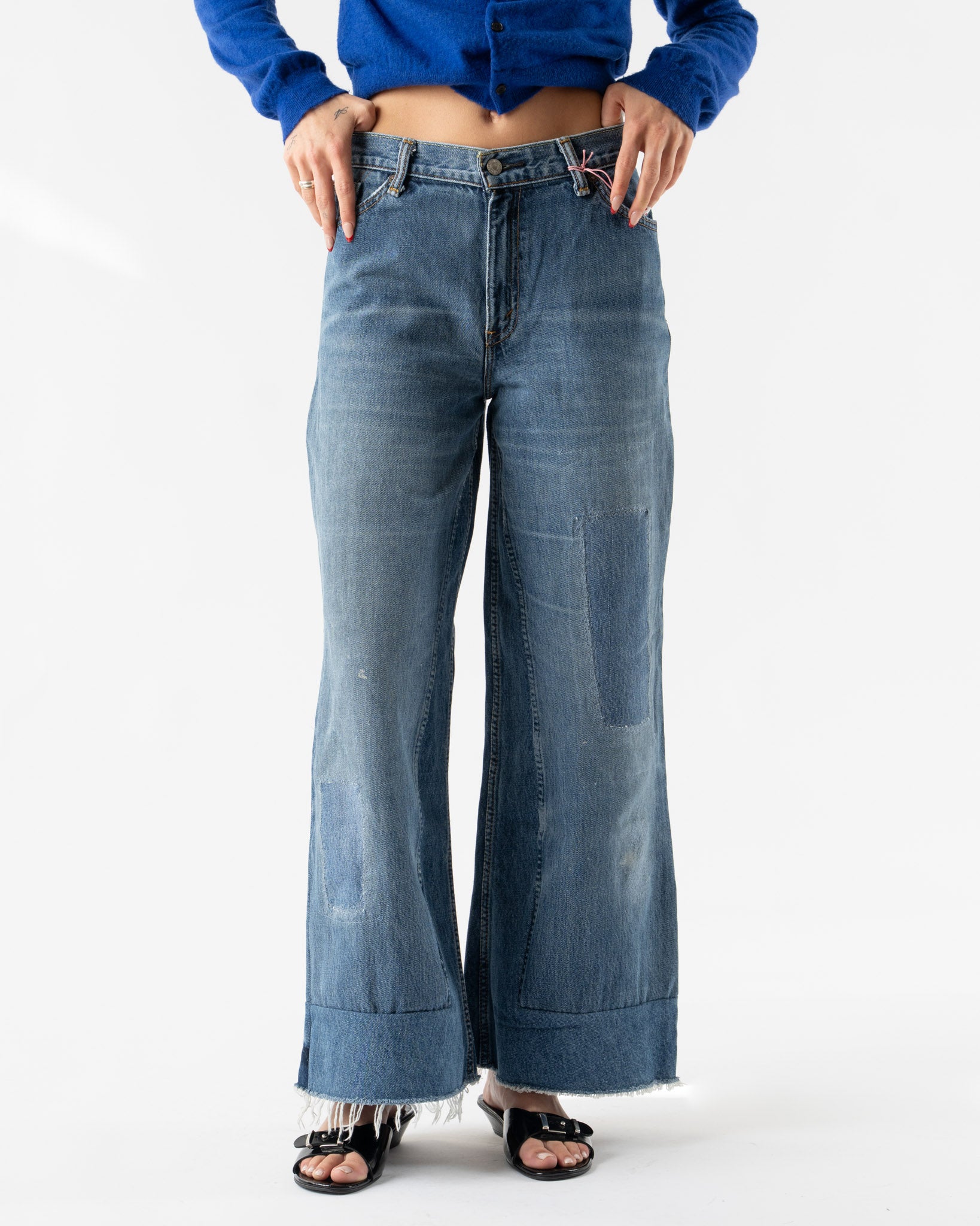 B Sides Reworked Culotte Jean in Vintage Indigo