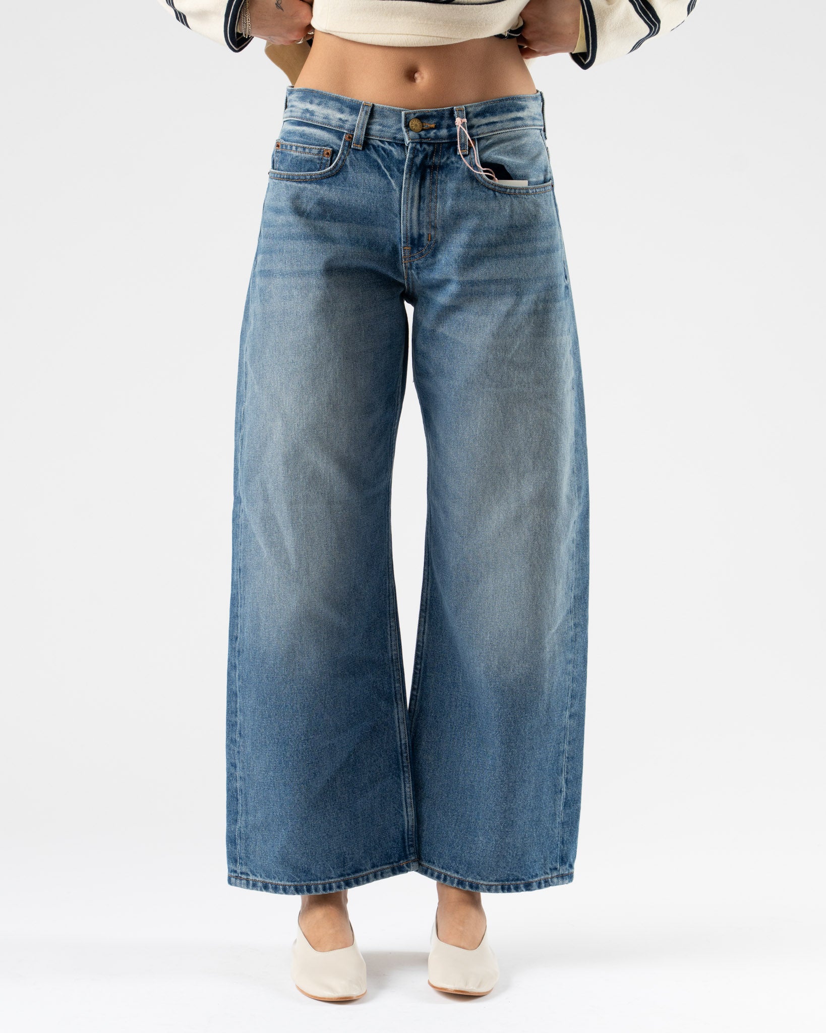 B Sides Floppy Jean in Charley Wash Curated at Jake and Jones