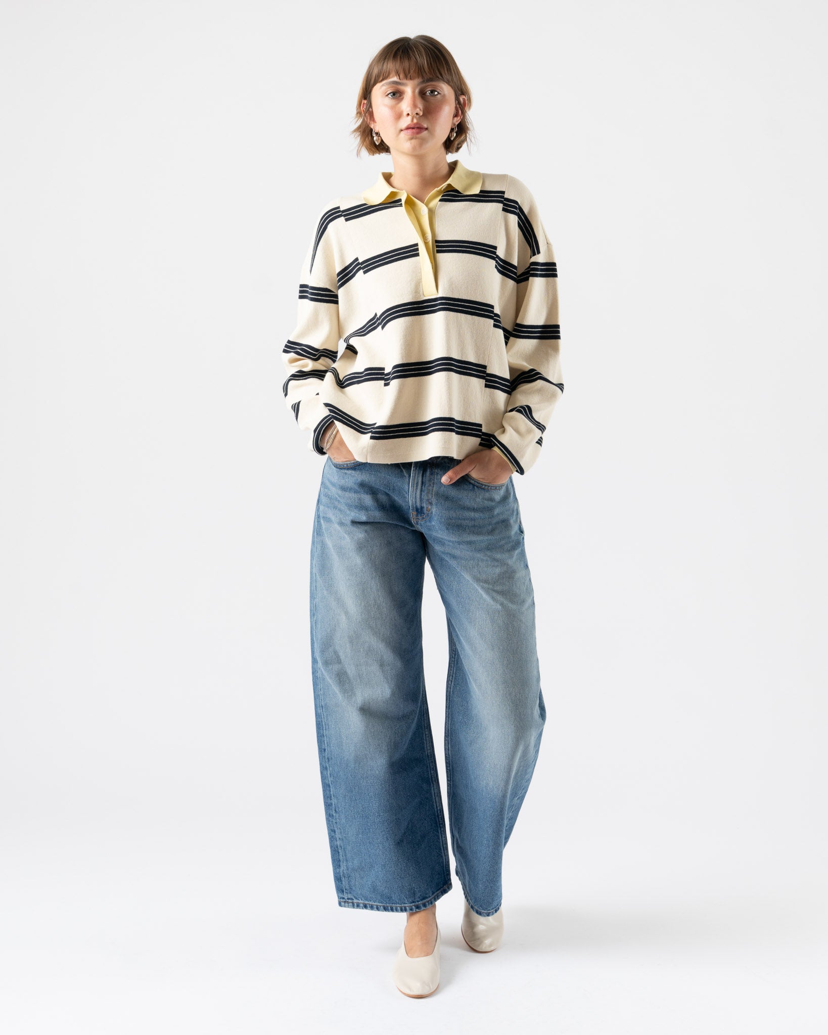 B Sides Floppy Jean in Charley Wash