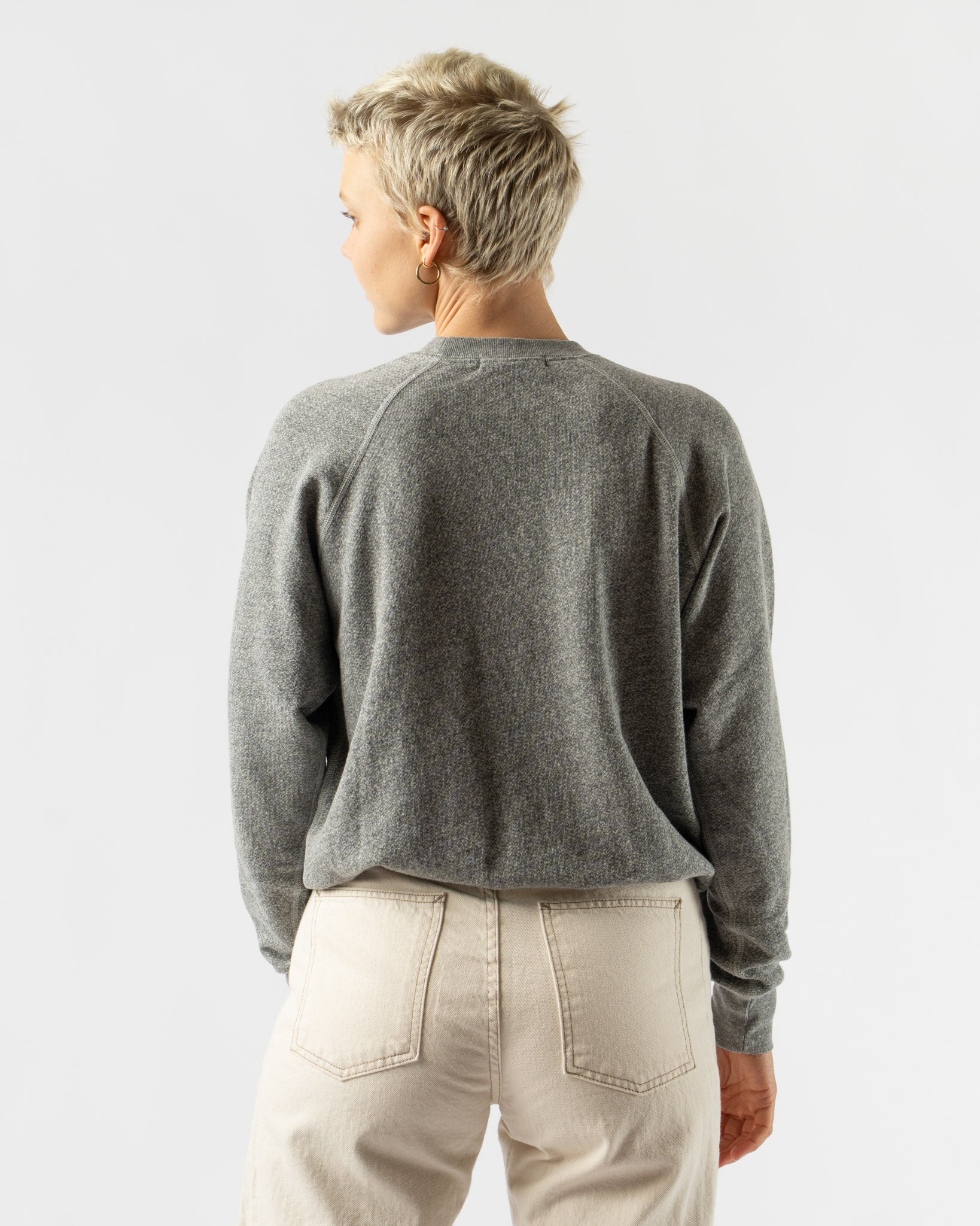 B Sides Crewneck Sweatshirt in Heather Grey