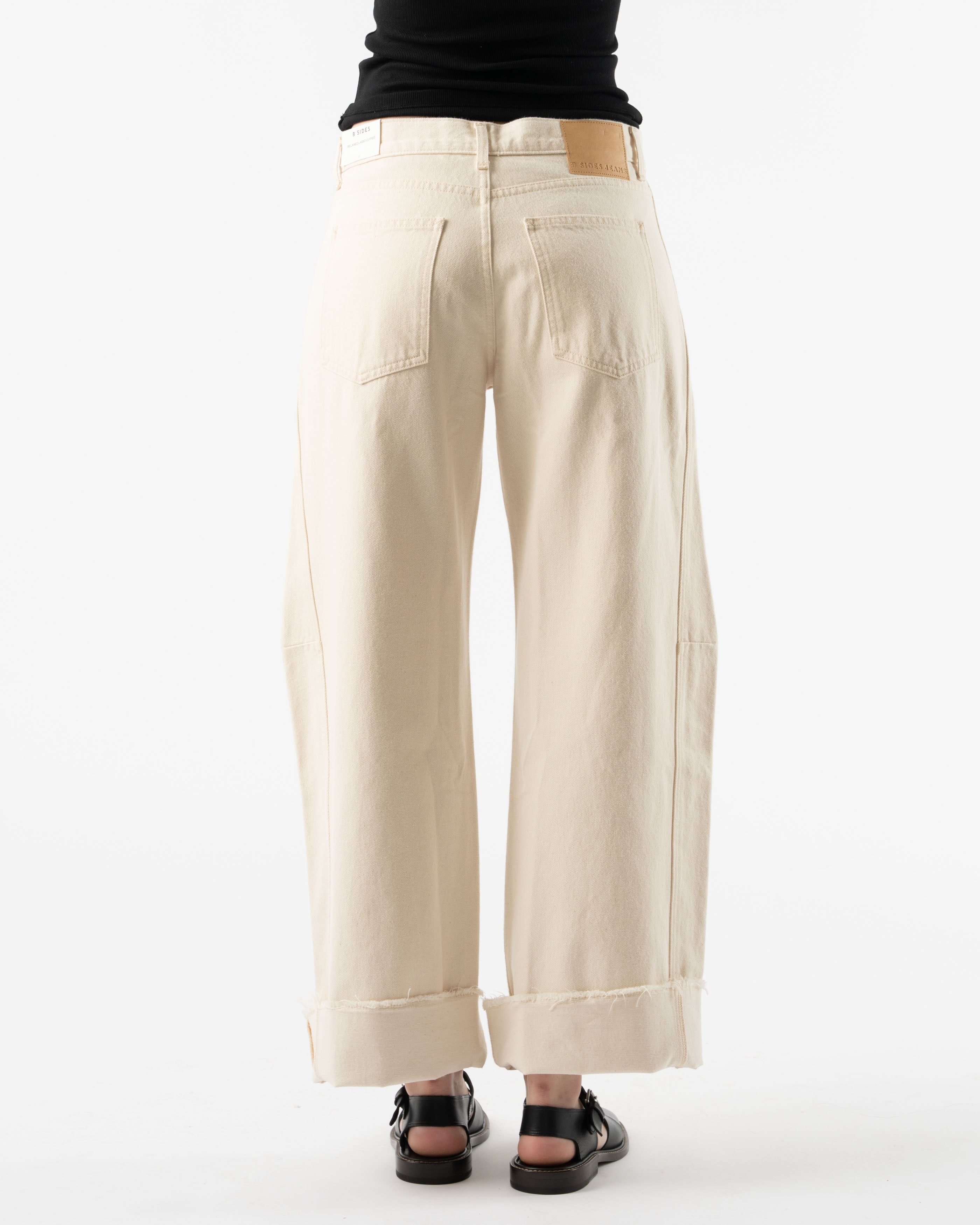 B Sides Relaxed Cuffed Lasso in Clair Rinse