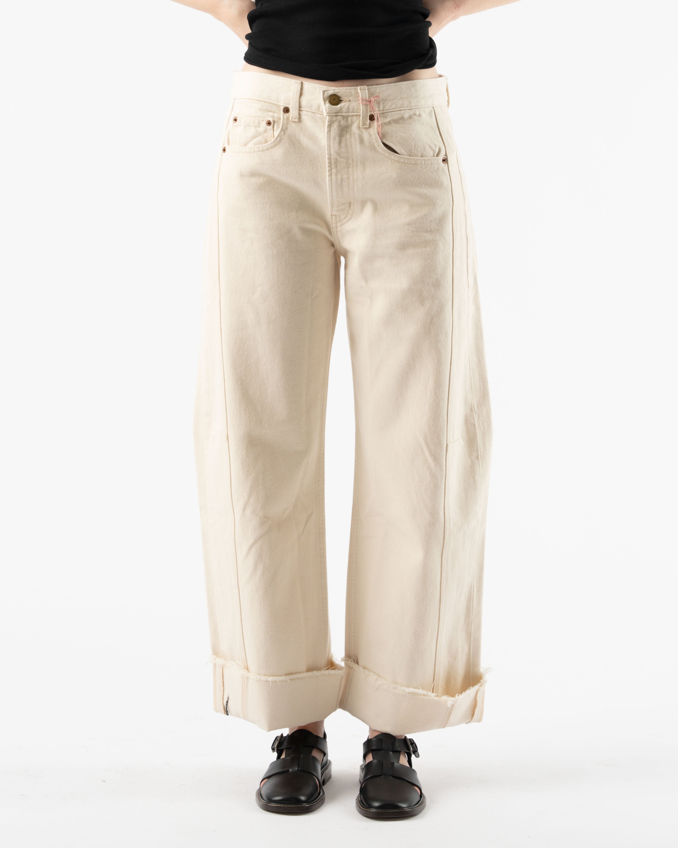 B Sides Relaxed Cuffed Lasso in Clair Rinse
