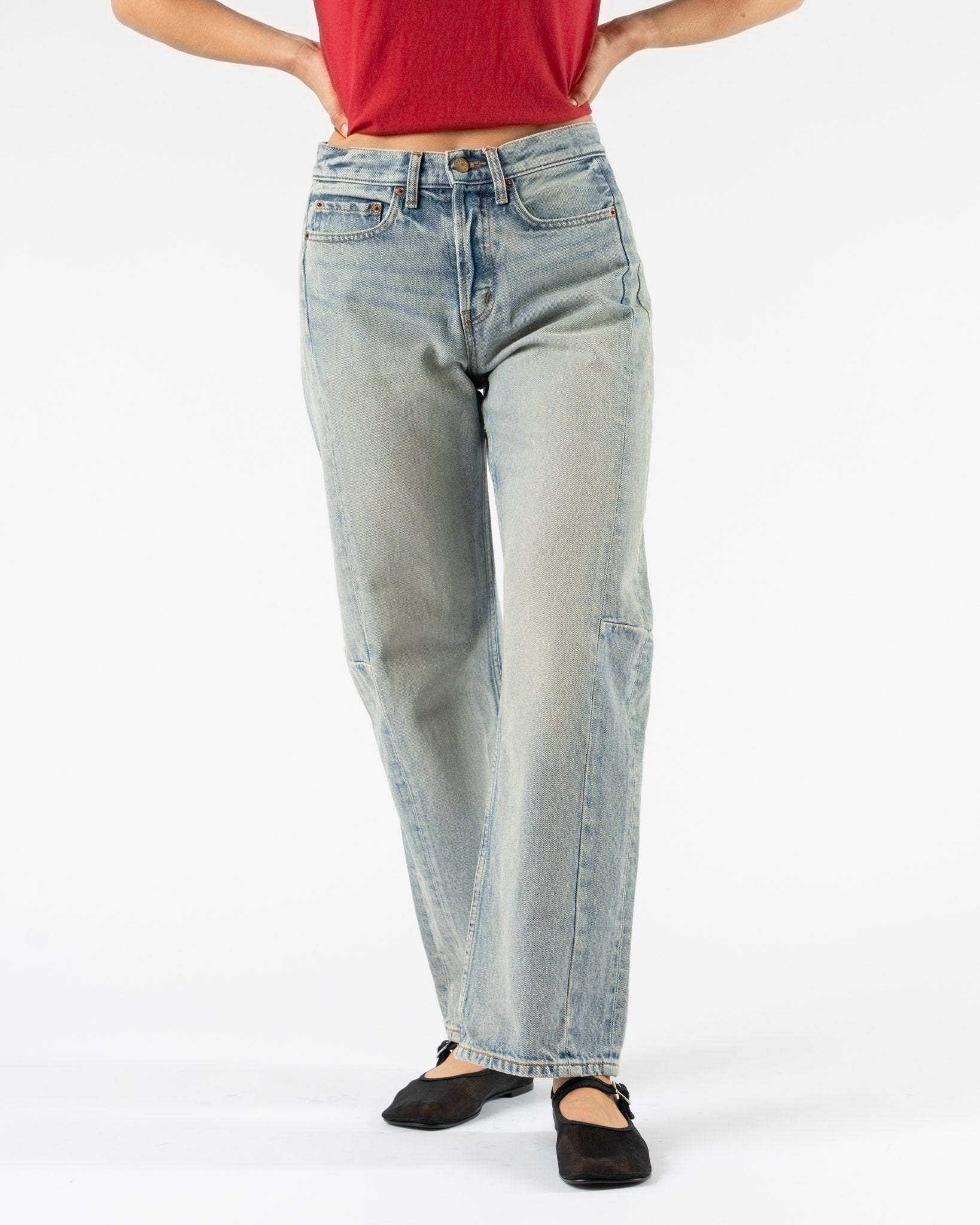 B SIDES LASSO HIGH SLIM デニム B Sides Slim Lasso in Art Wash Curated at Jake and Jones