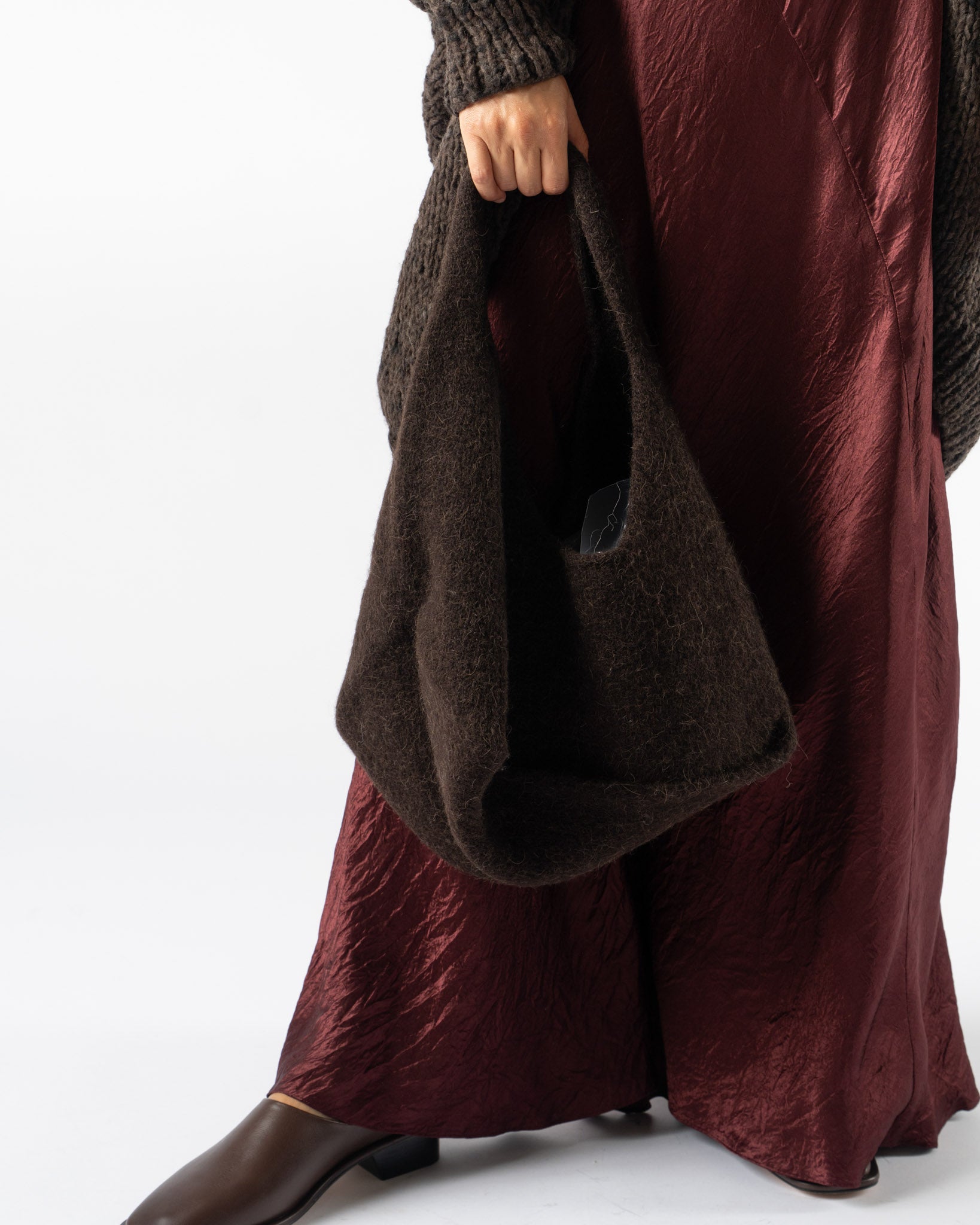 Lauren Manoogian Knit Baby Bindle Bag in Soil