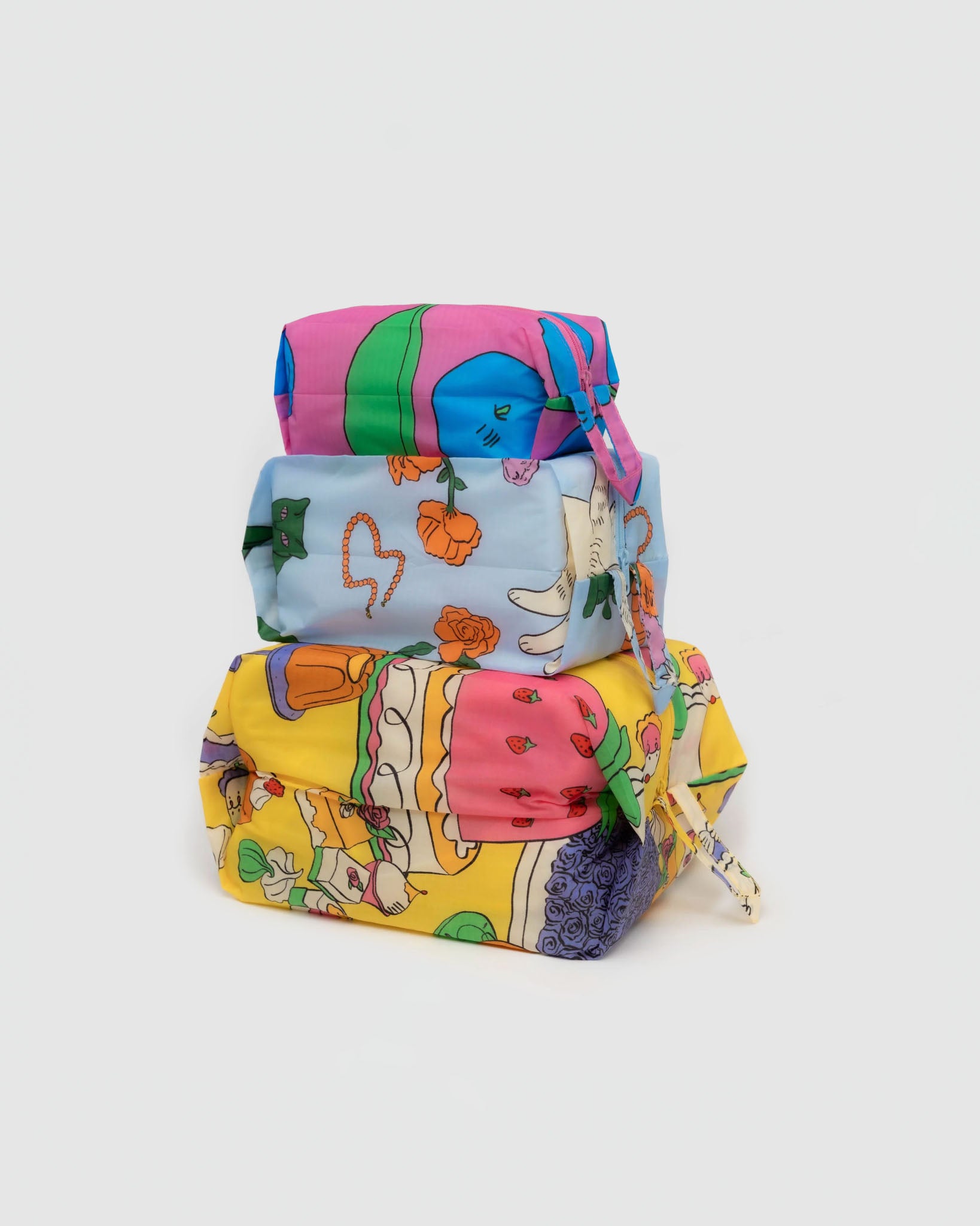 Baggu 3D Zip Set in Still Life
