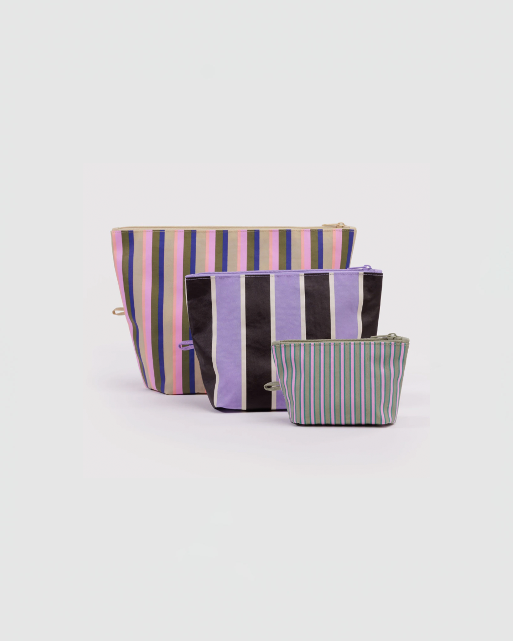 Baggu Go Pouch Set in Candy Shop Stripes
