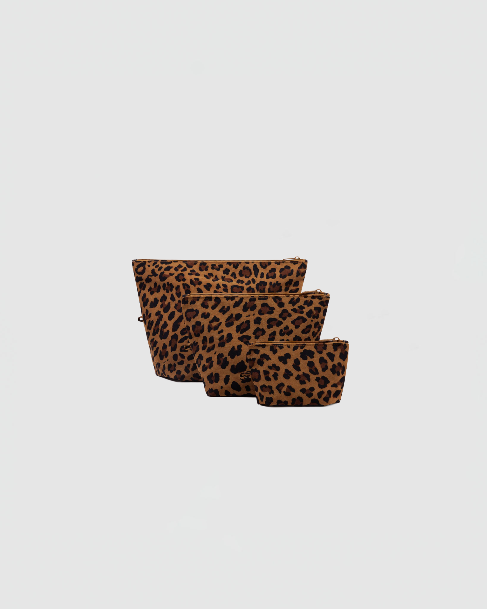 Baggu Go Pouch Set in Leopard