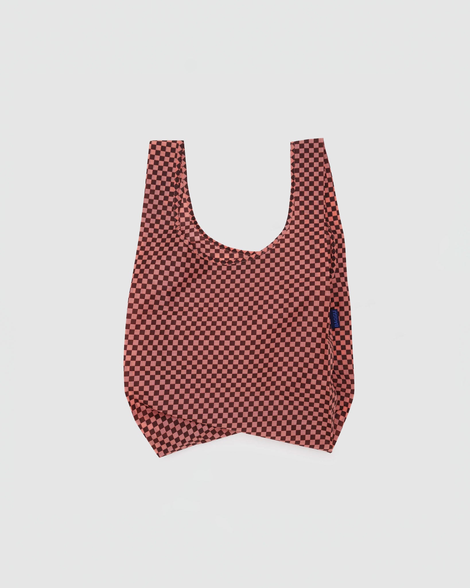 Baggu Standard Baggu in Pink Brown Check