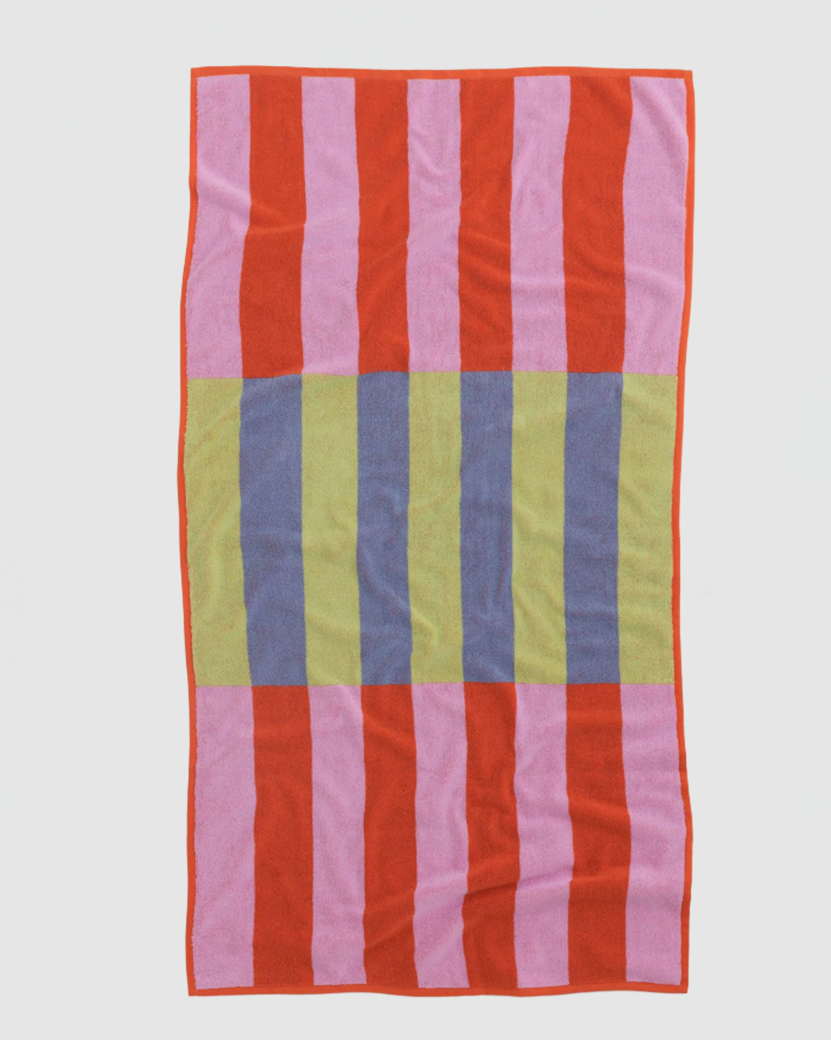 Baggu Bath Towel in Pool Stripe