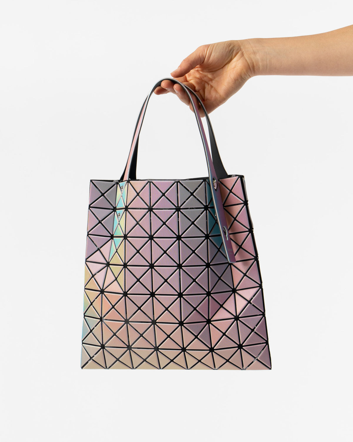 Bao Bao Illusion Tote in White Curated at Jake and Jones