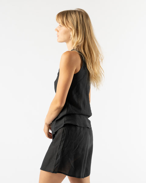 Black Dydine Heart Tank Top by Baserange on Sale