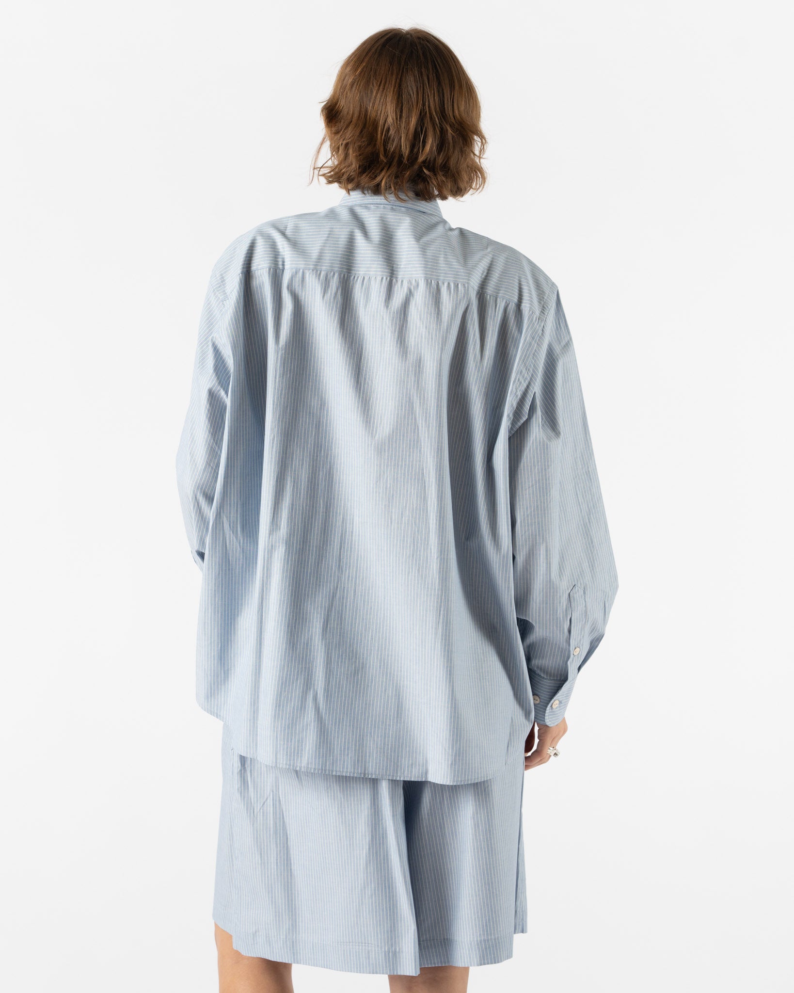 Baserange Claude Shirt in Blue Stripe