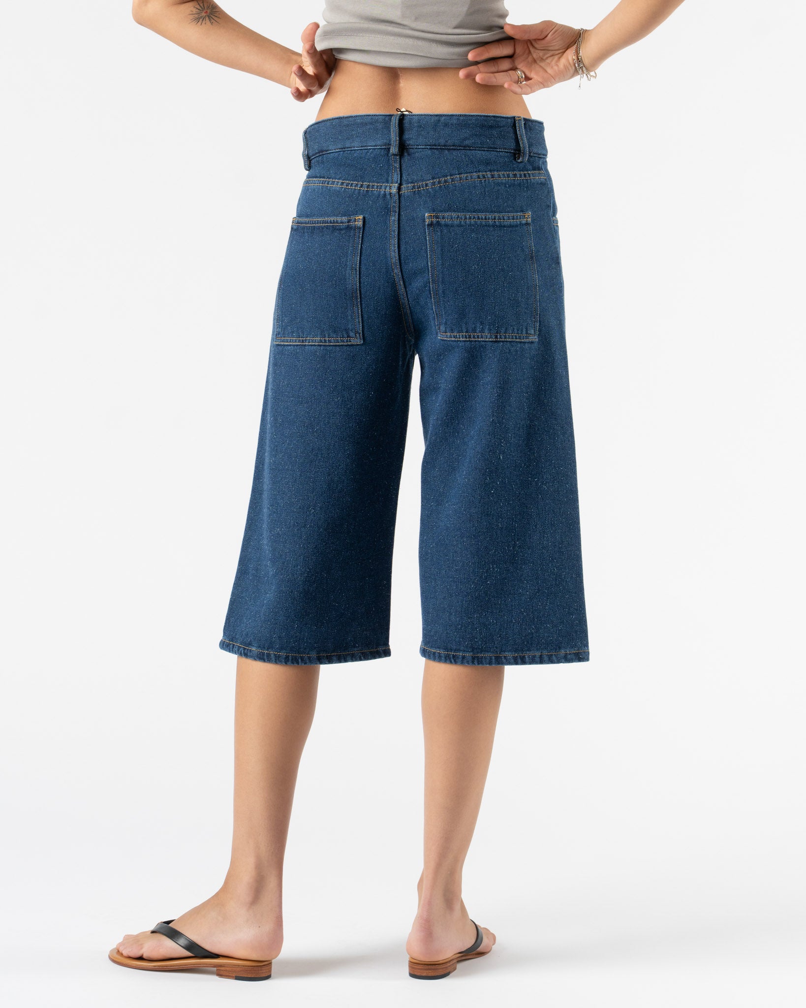 Baserange Grass Shorts in Indigo Blue