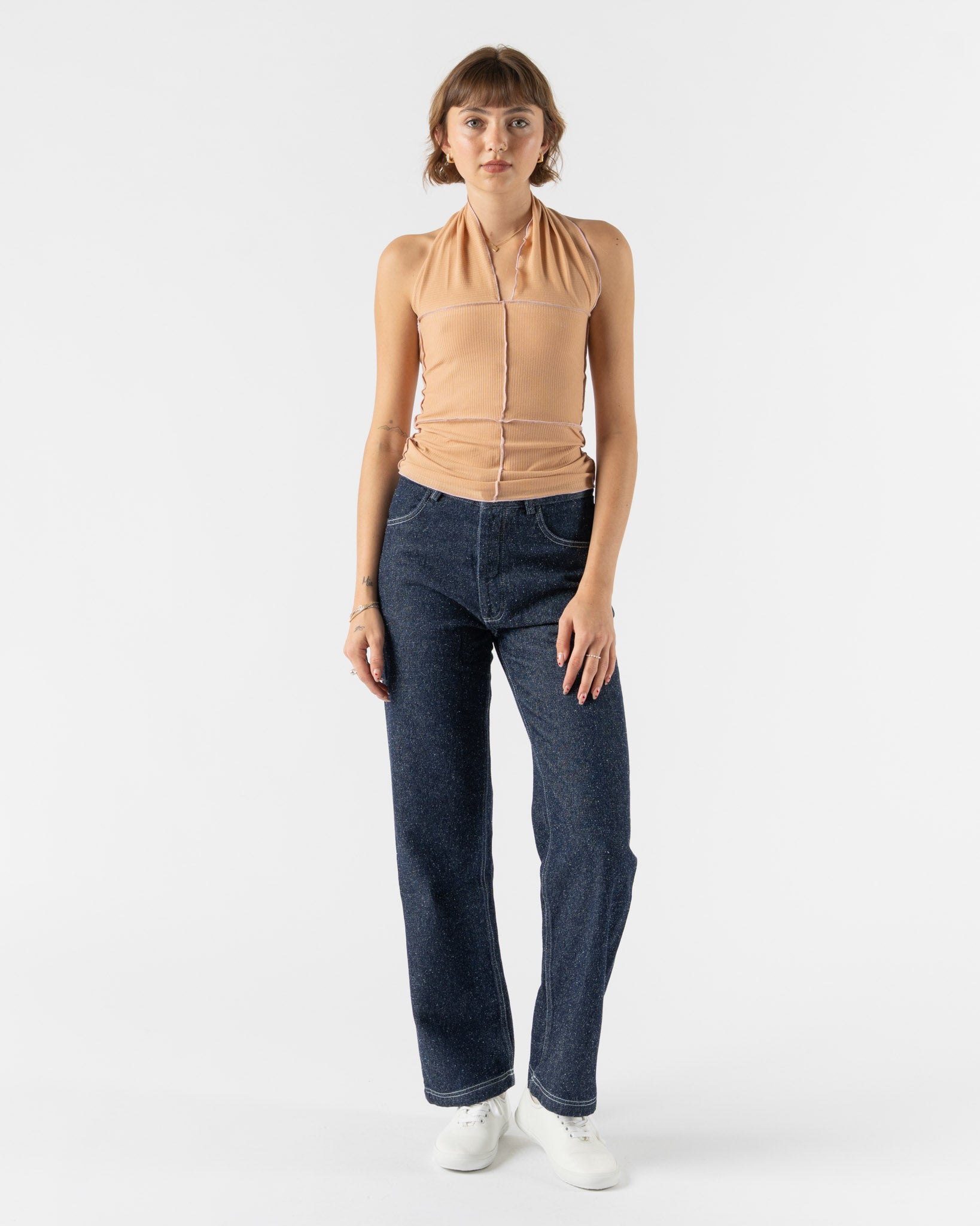 Baserange Tajo Pants in Indigo Blue Wash