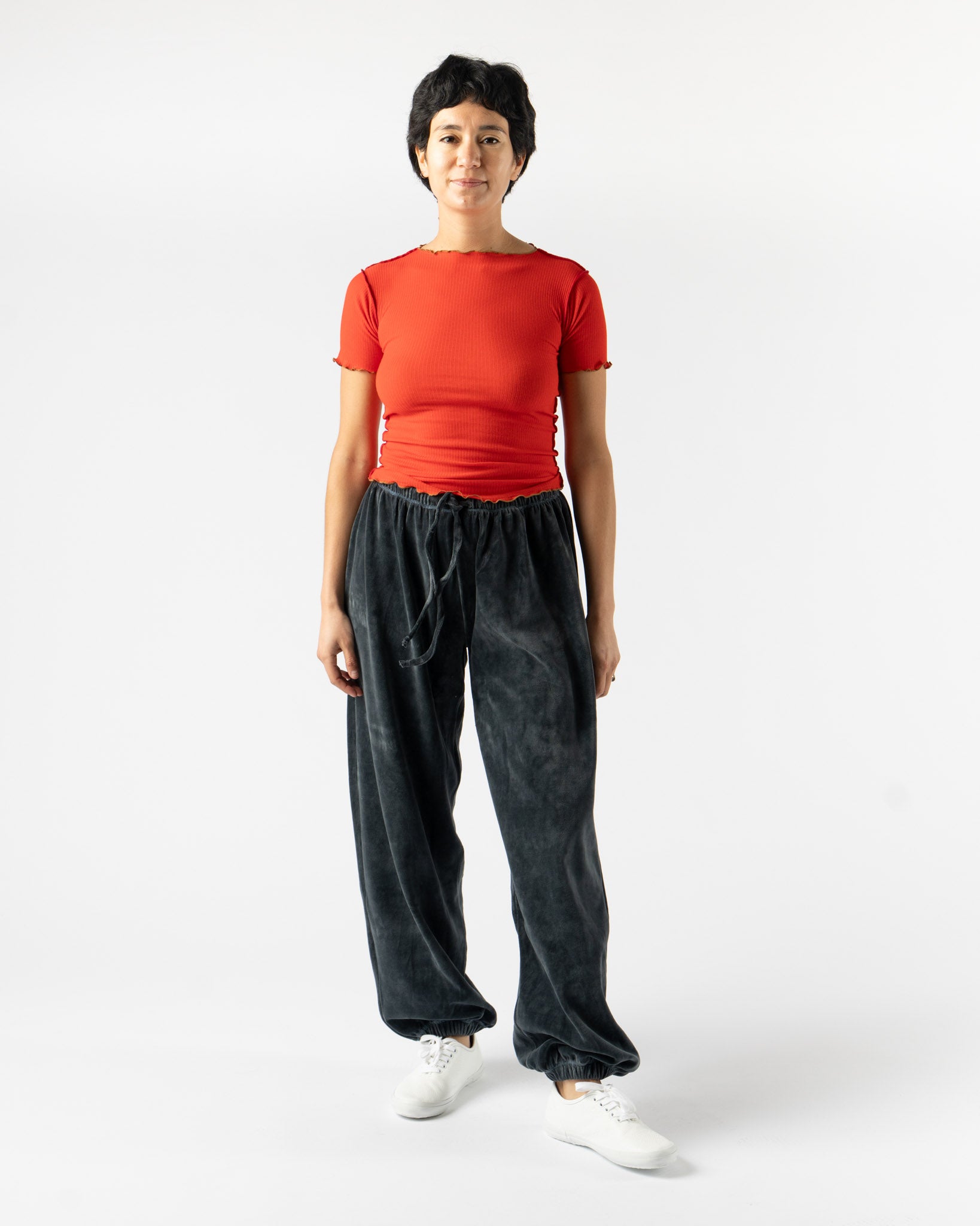 Baserange Vein Tee Shirt in My Red