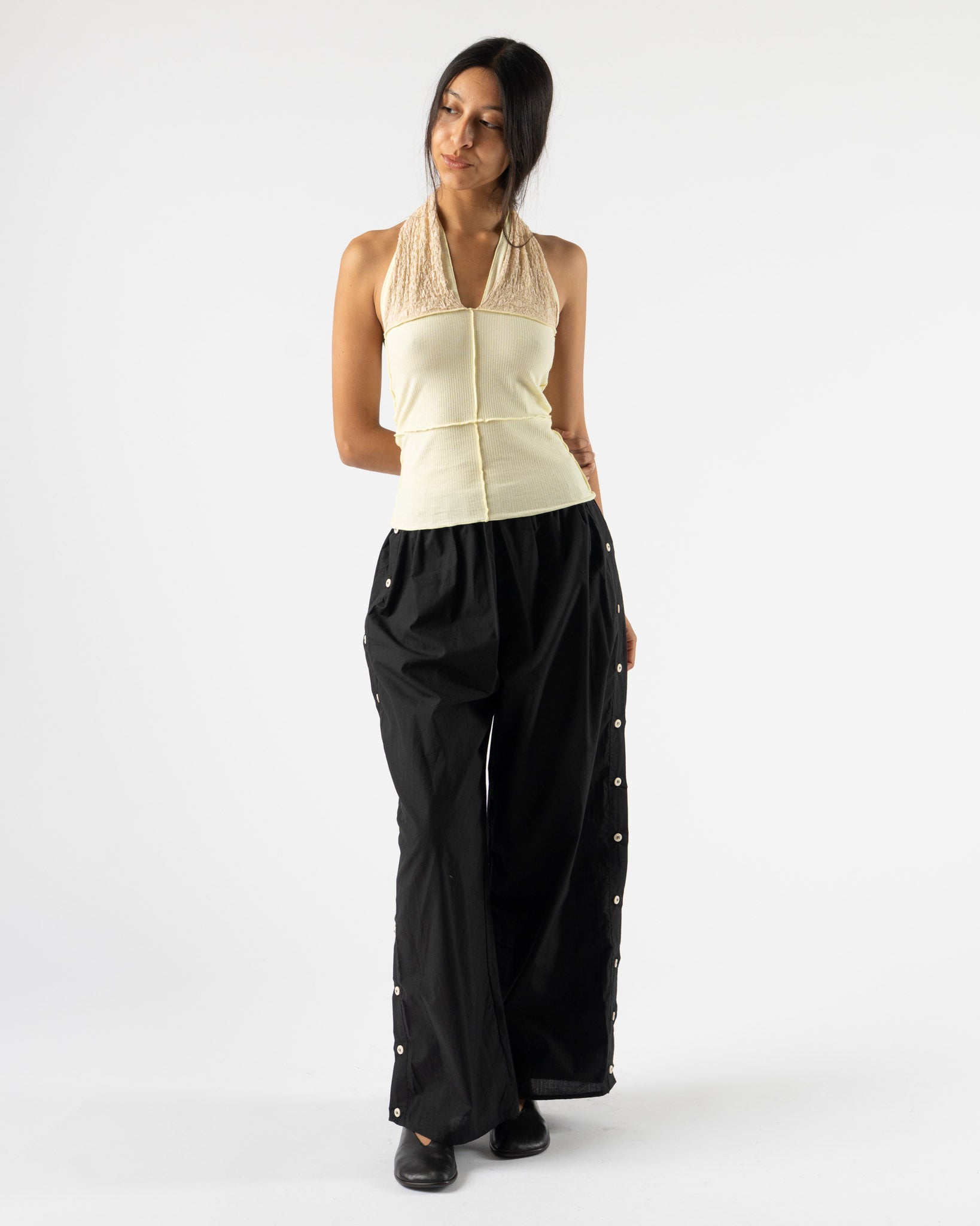 Baserange Part Pants in Black