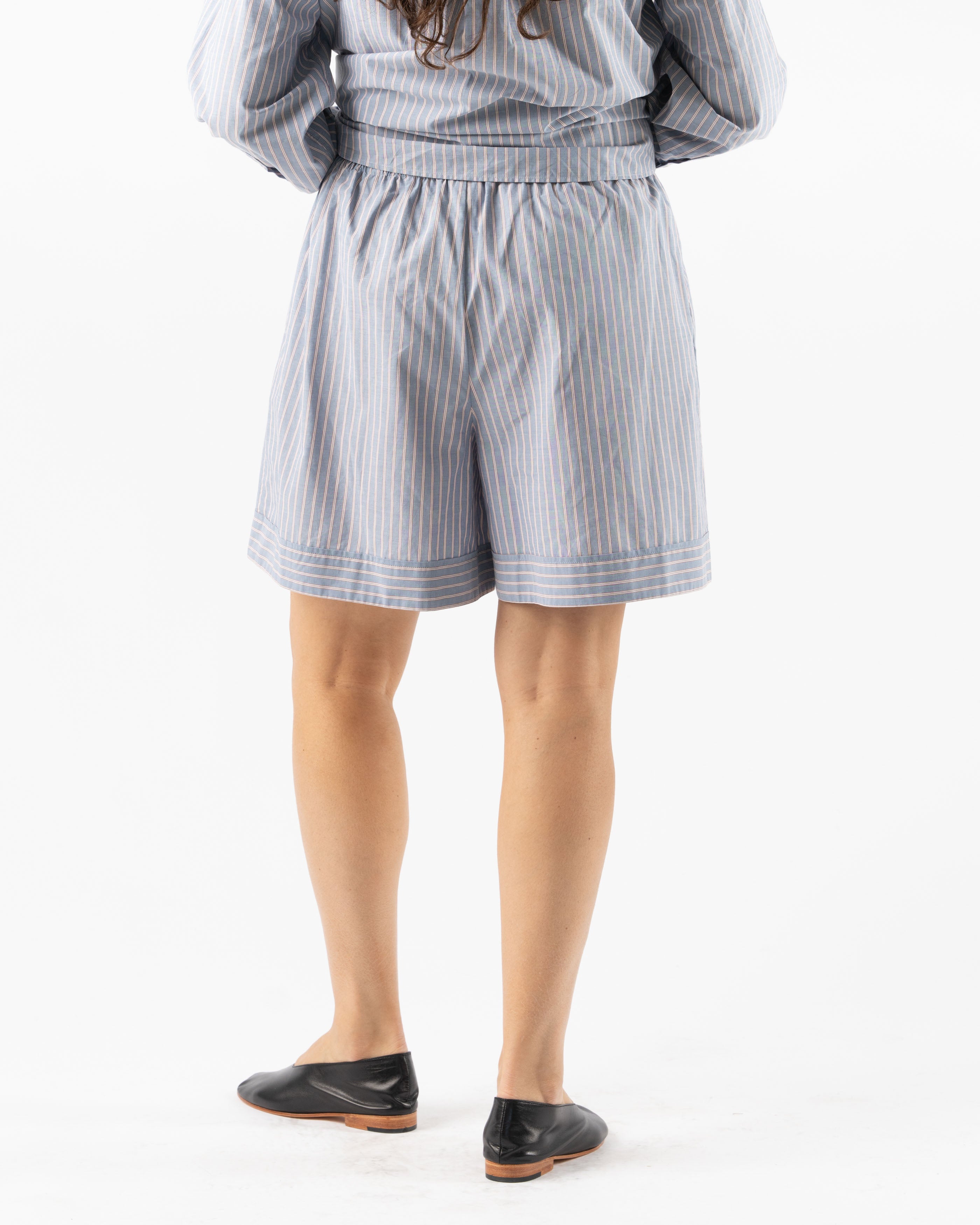 Baserange Limber Shorts in Red Blue Stripe