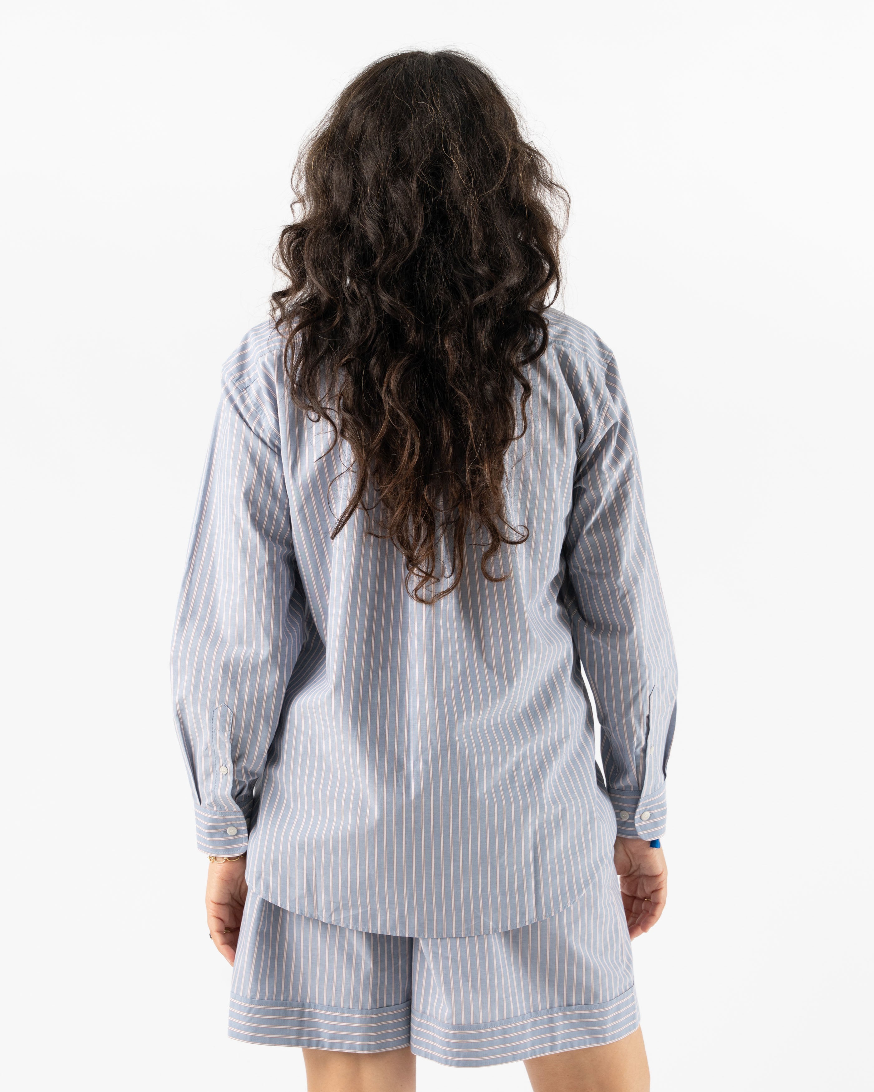 Baserange Ole Shirt in Red Blue Stripe