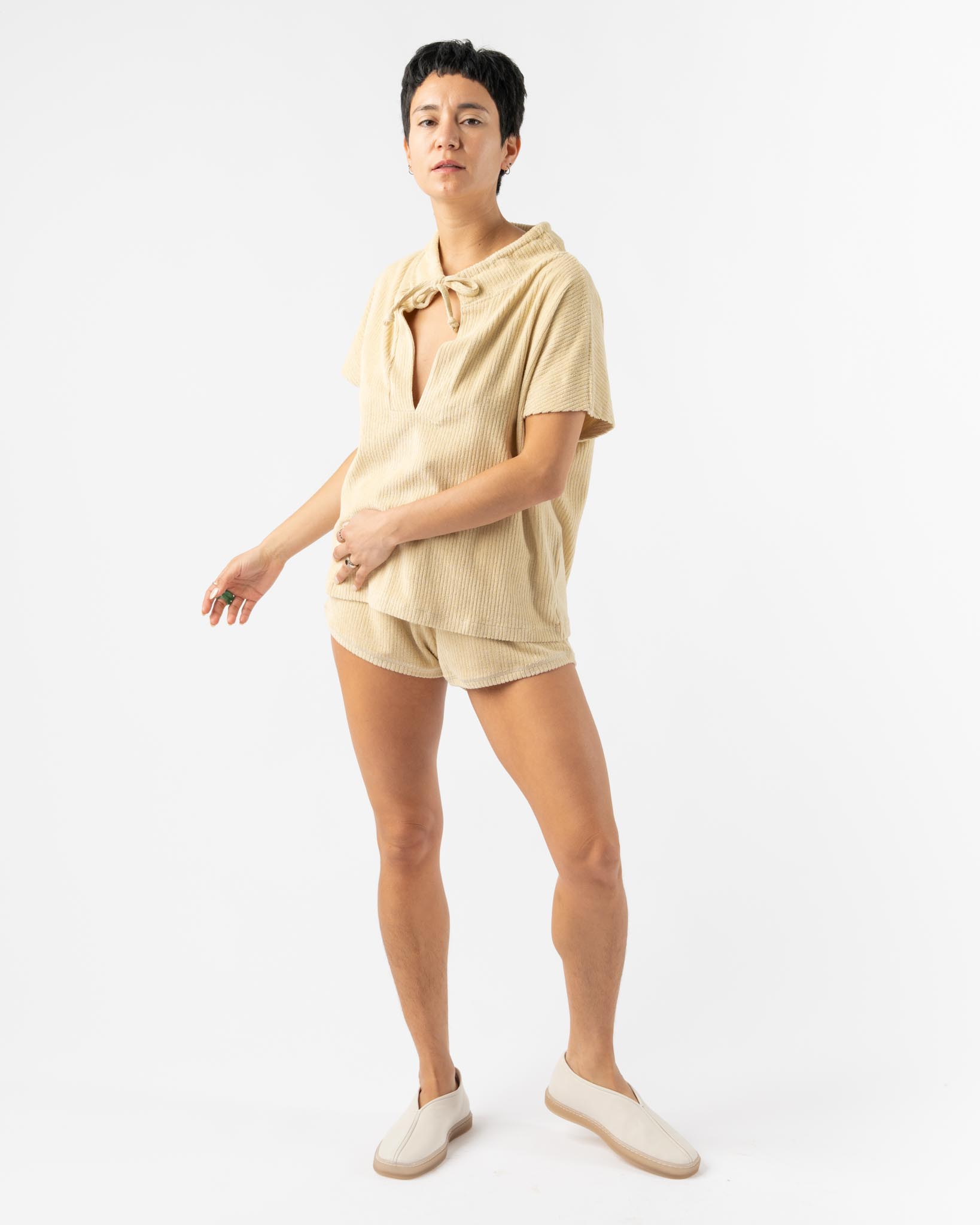 Baserange Pose Shorts in Beige