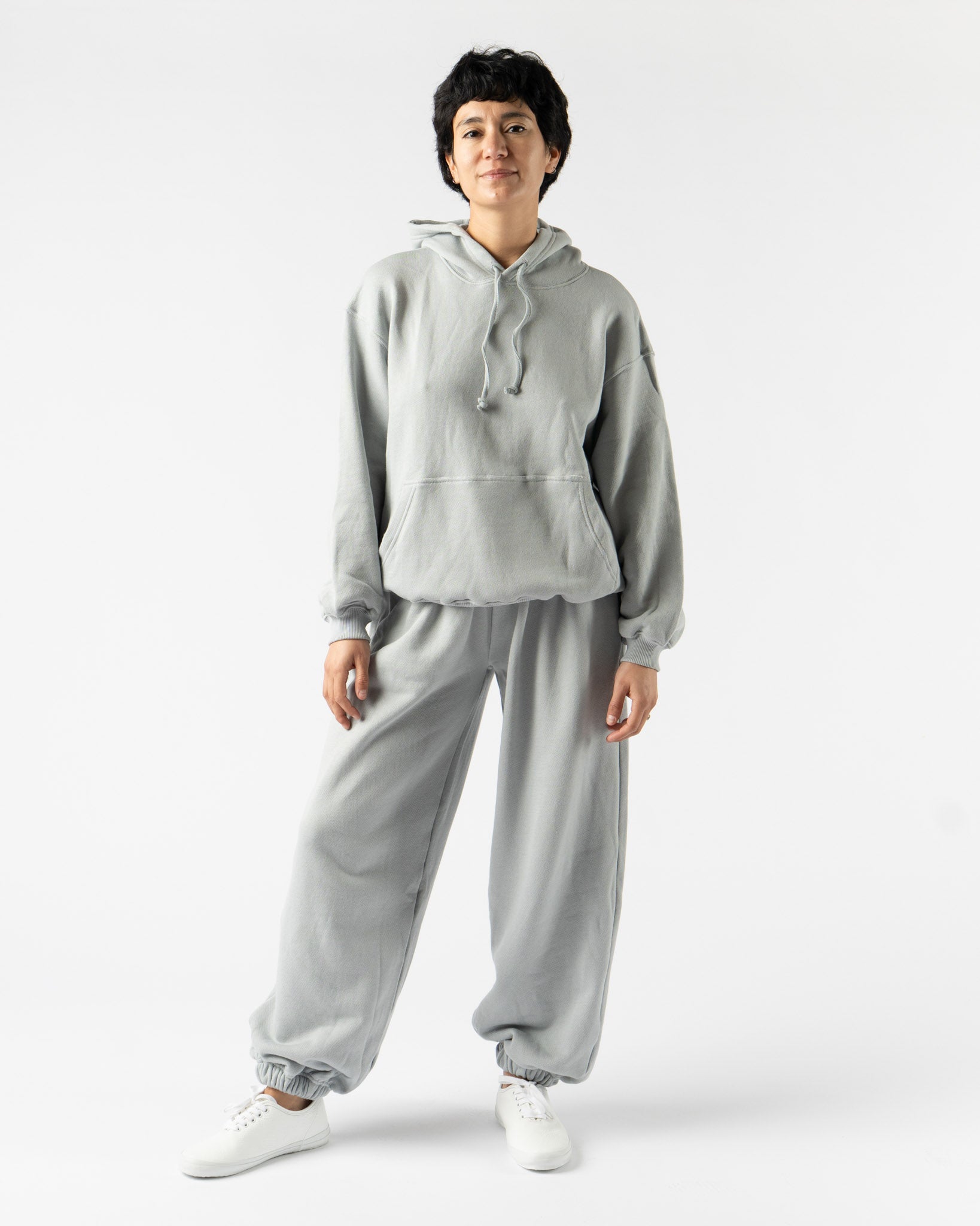Baserange Ran Pants in Whitestone Blue