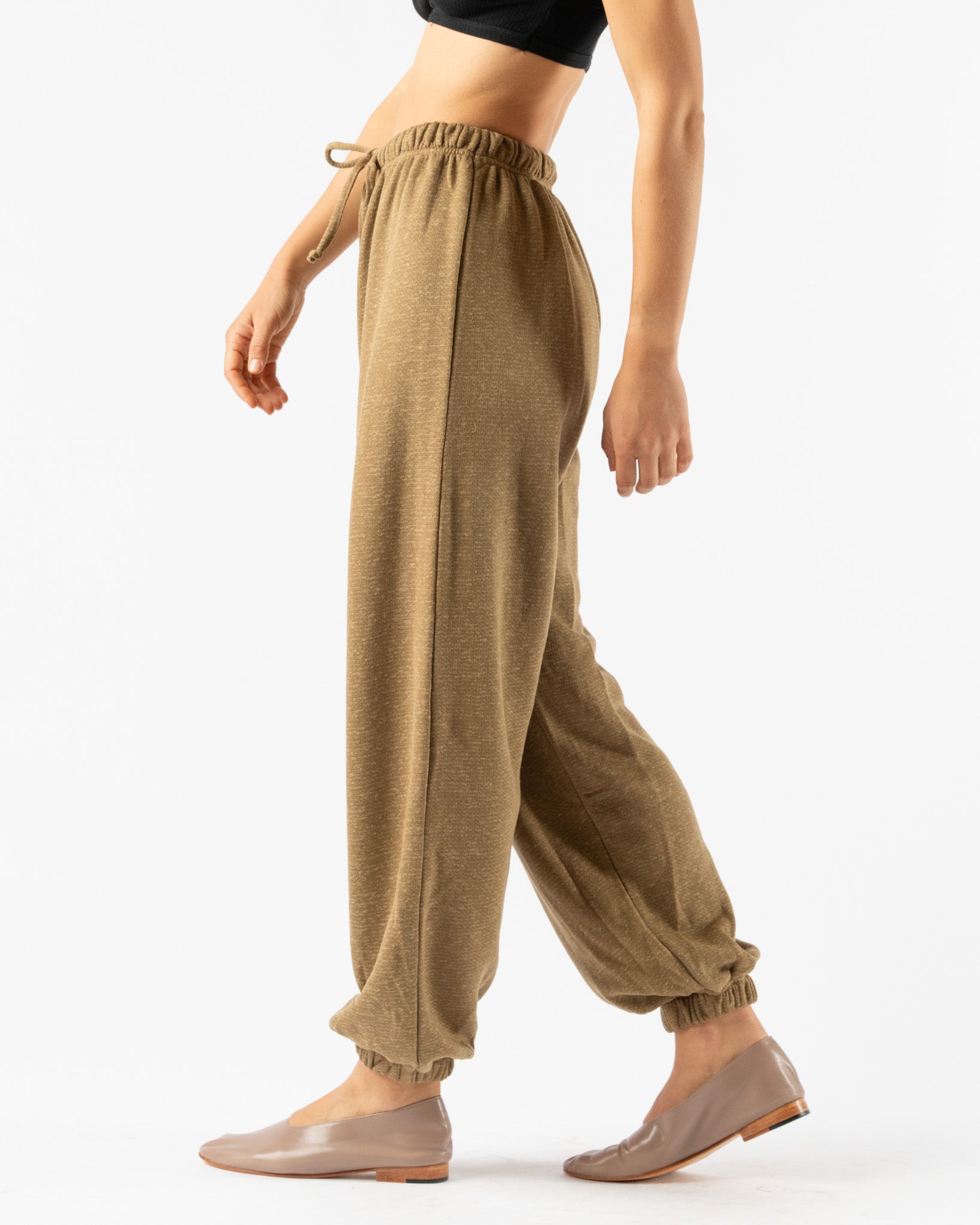 Baserange Ran Pants in Stome Green