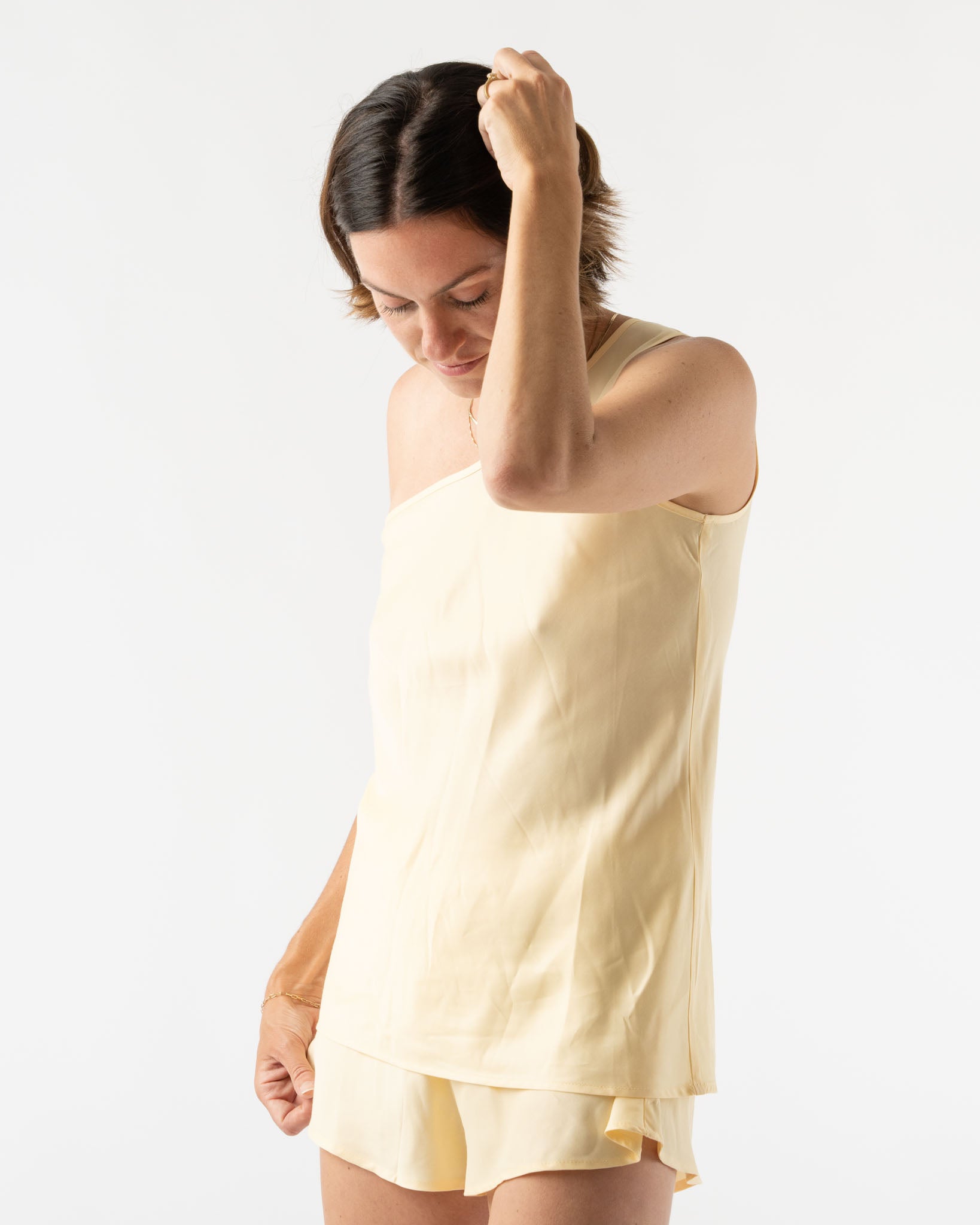 Baserange One Strap Dydine Top in Sophia Yellow