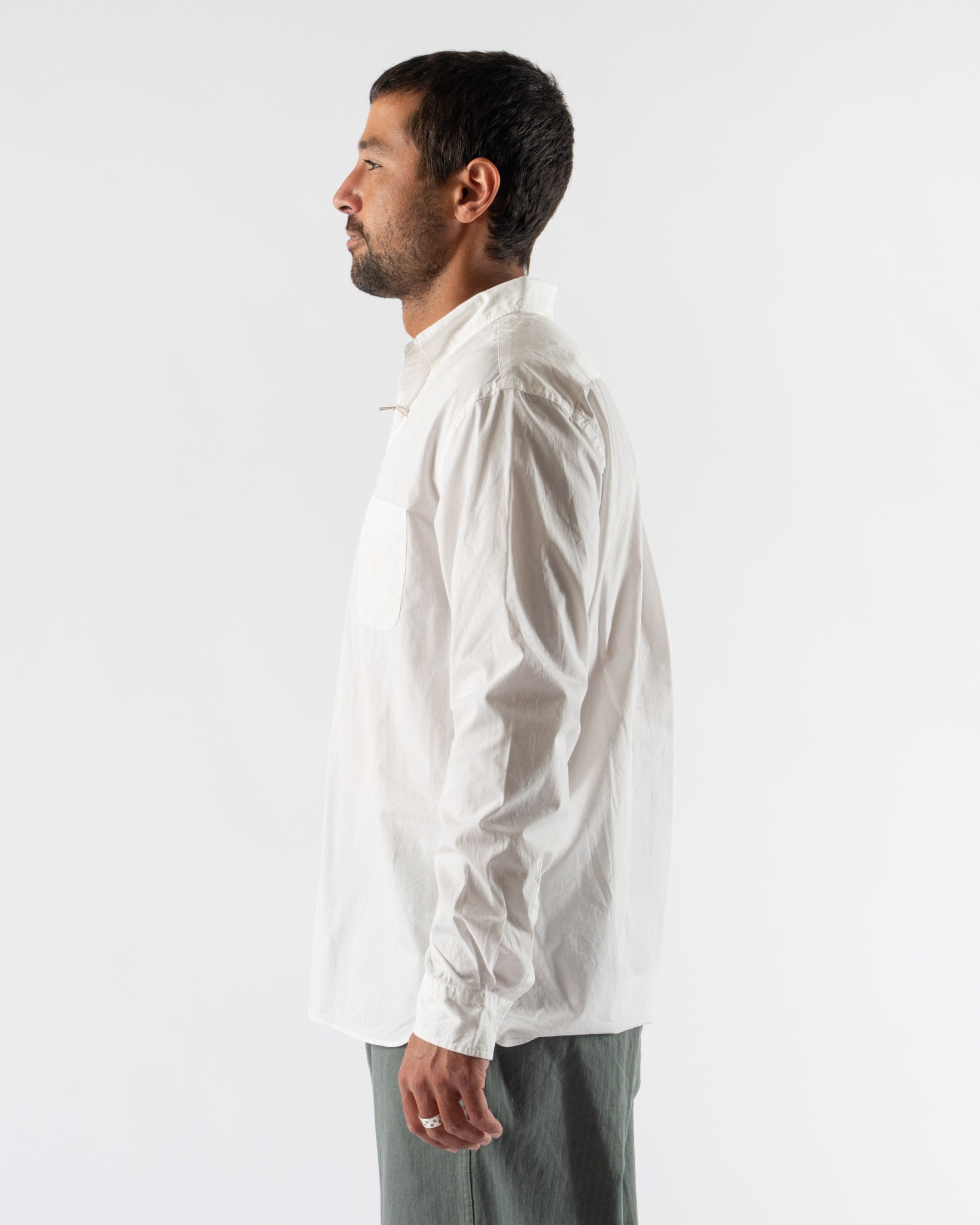 Beams Plus B.D. Color Broad Shirt in White