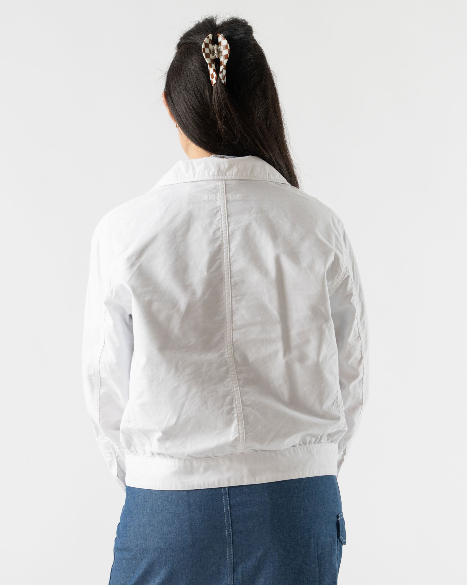 BLANK Ike Shirt in White Cotton Oxford