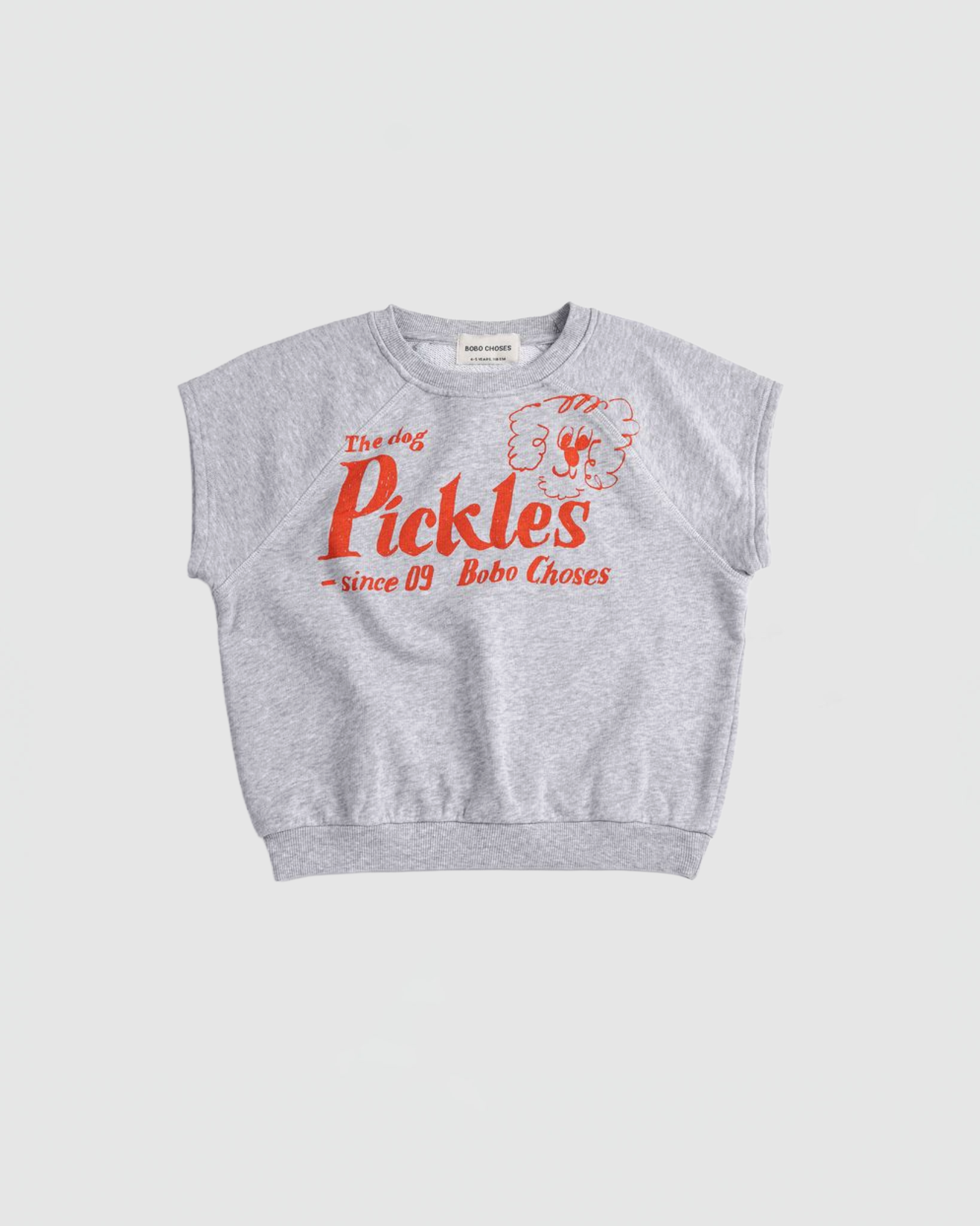 Bobo Choses Pickles The Dog Sleeveless Sweatshirt