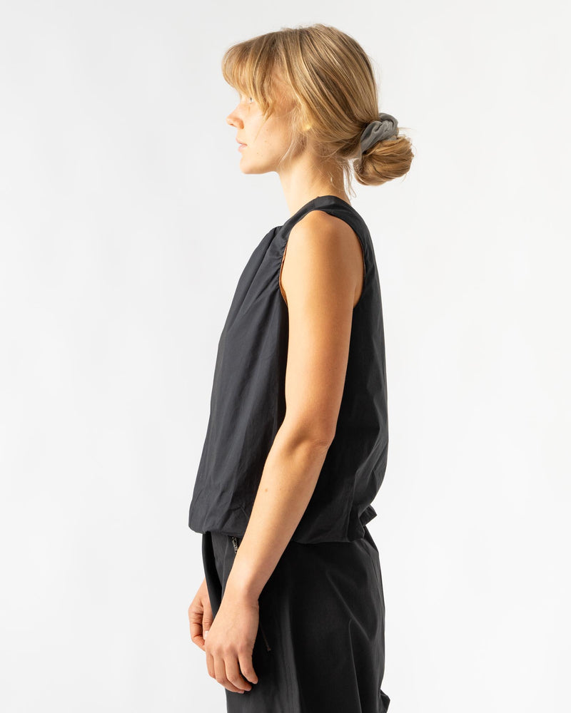 Sofie D'Hoore Boom Cropped Top in Woven Black/Blush