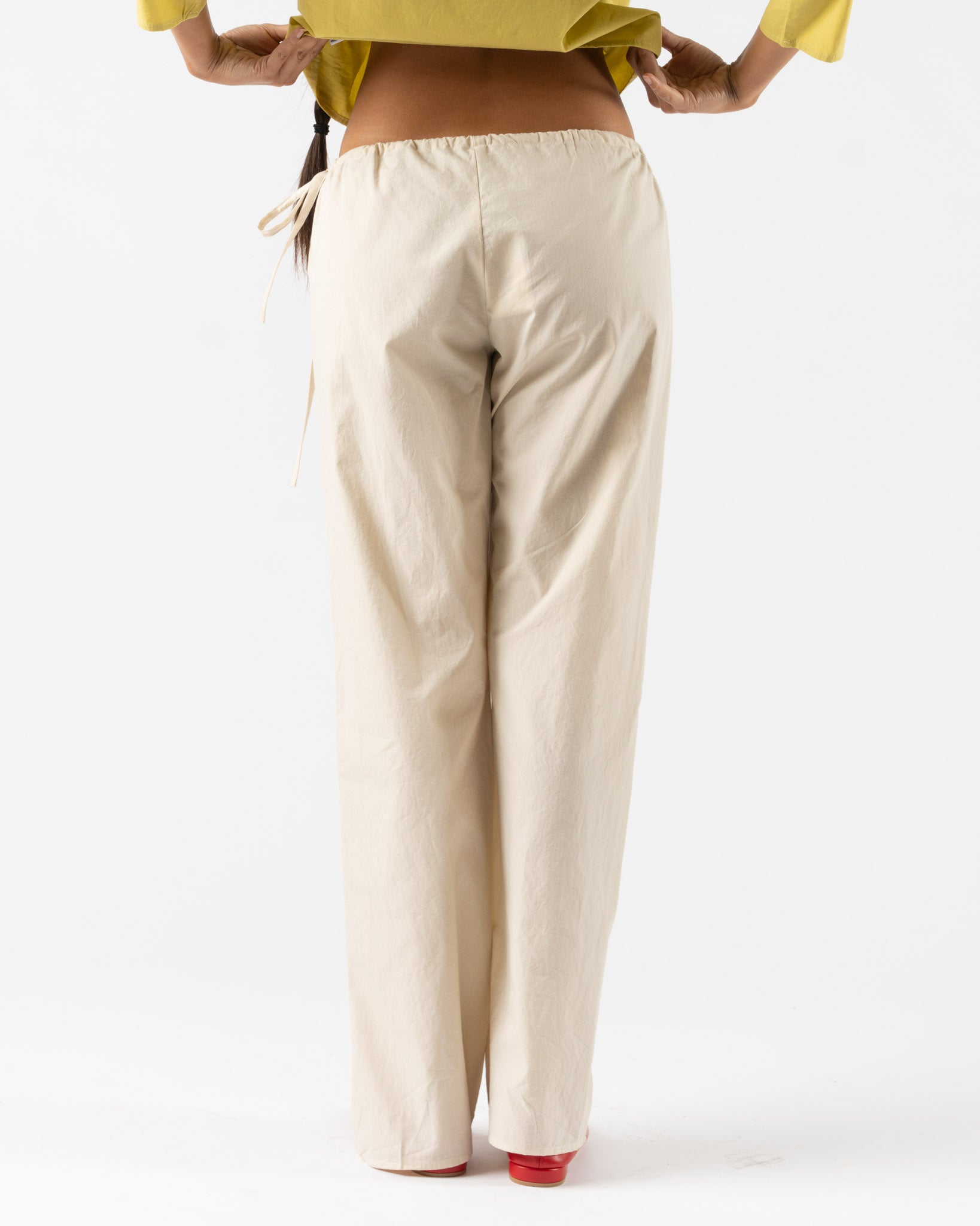 Brooke Callahan Tie Pants in Rice