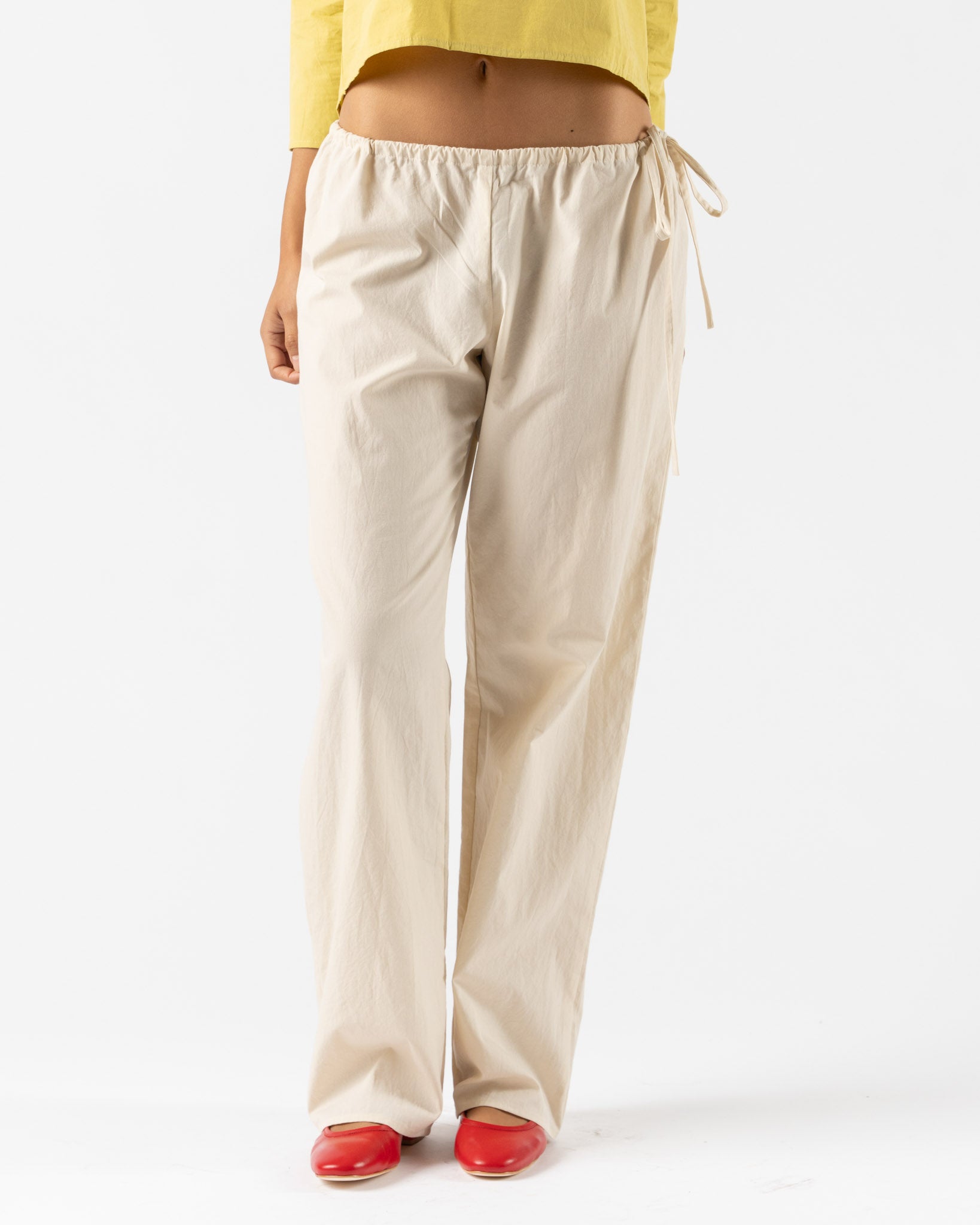 Brooke Callahan Tie Pants in Rice