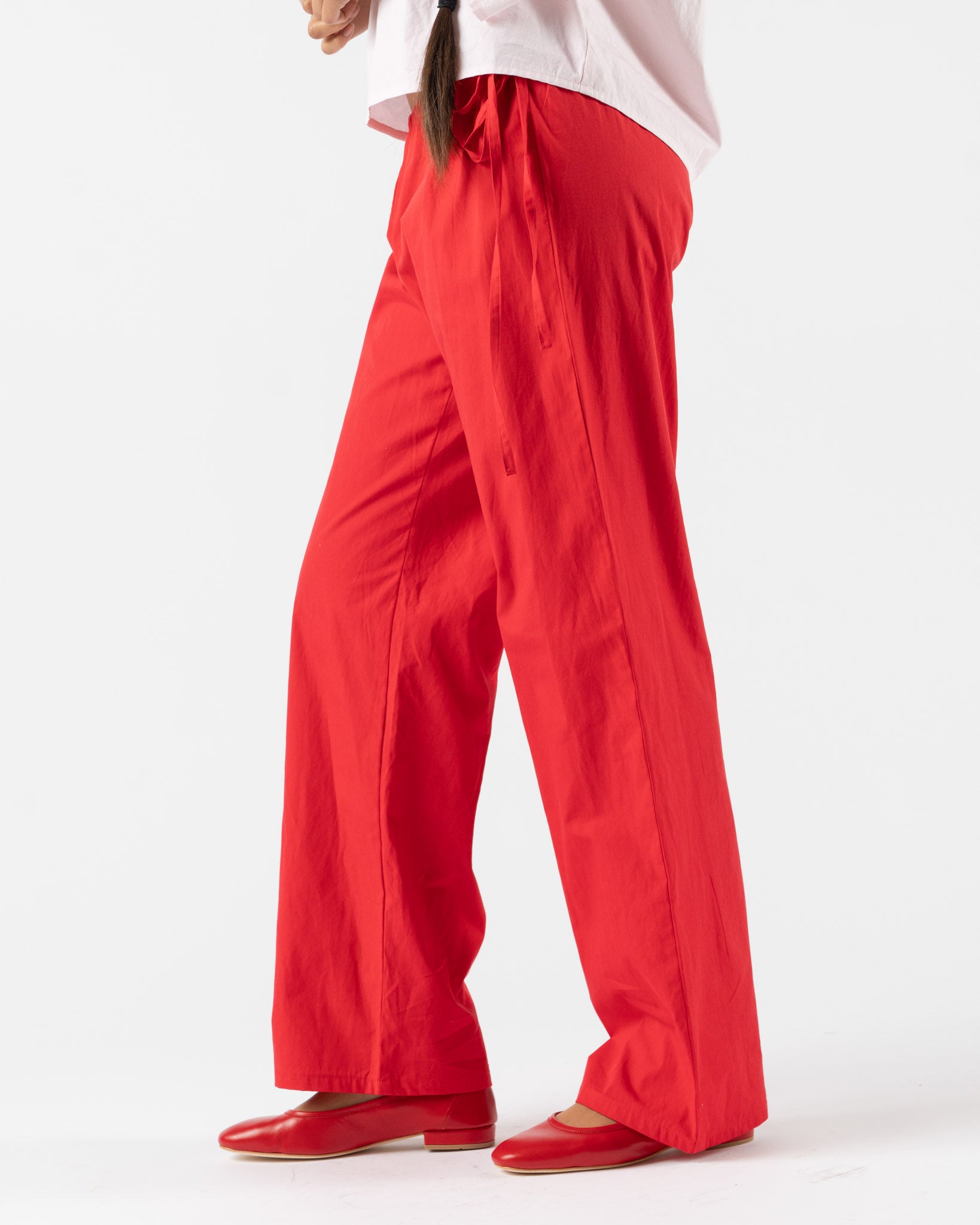 Brooke Callahan Tie Pants in Red