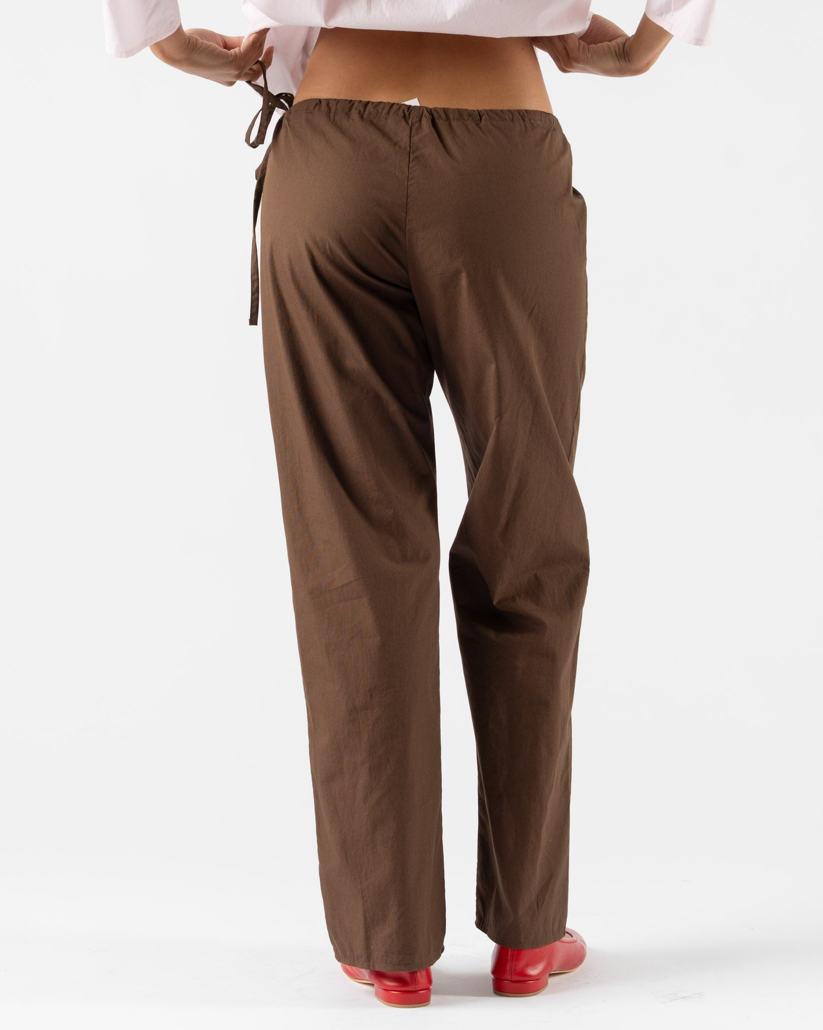 Brooke Callahan Tie Pants in Chocolate