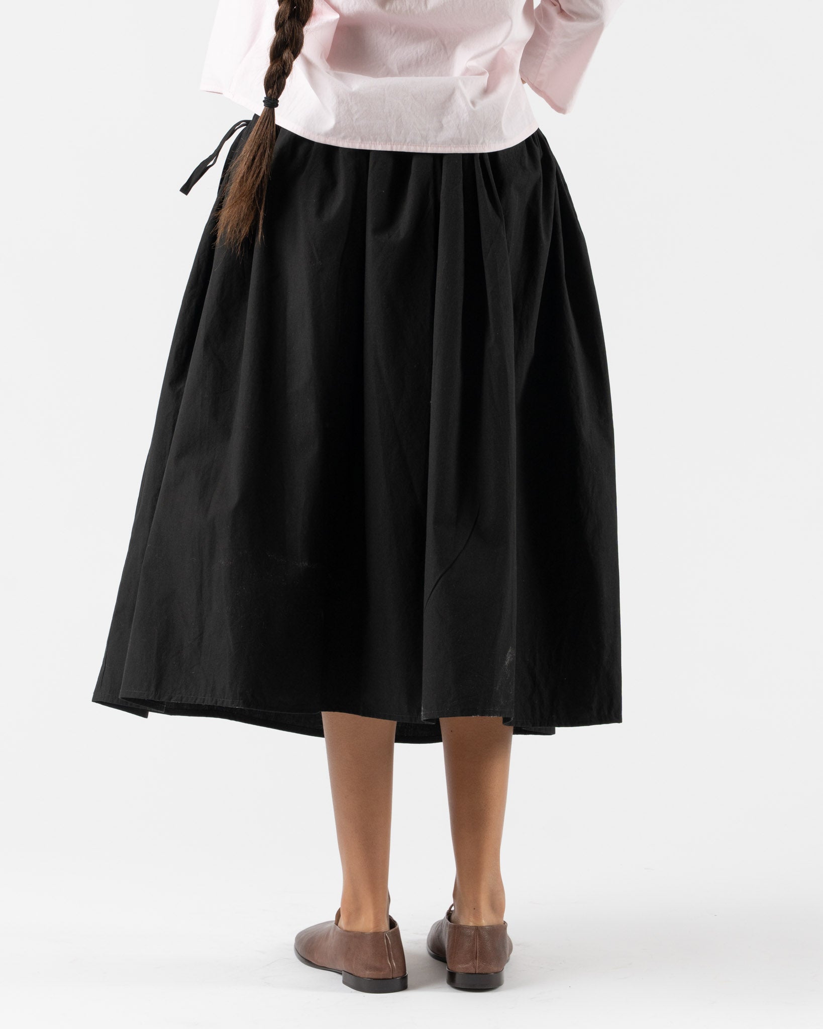 Brooke Callahan Tie Skirt in Black
