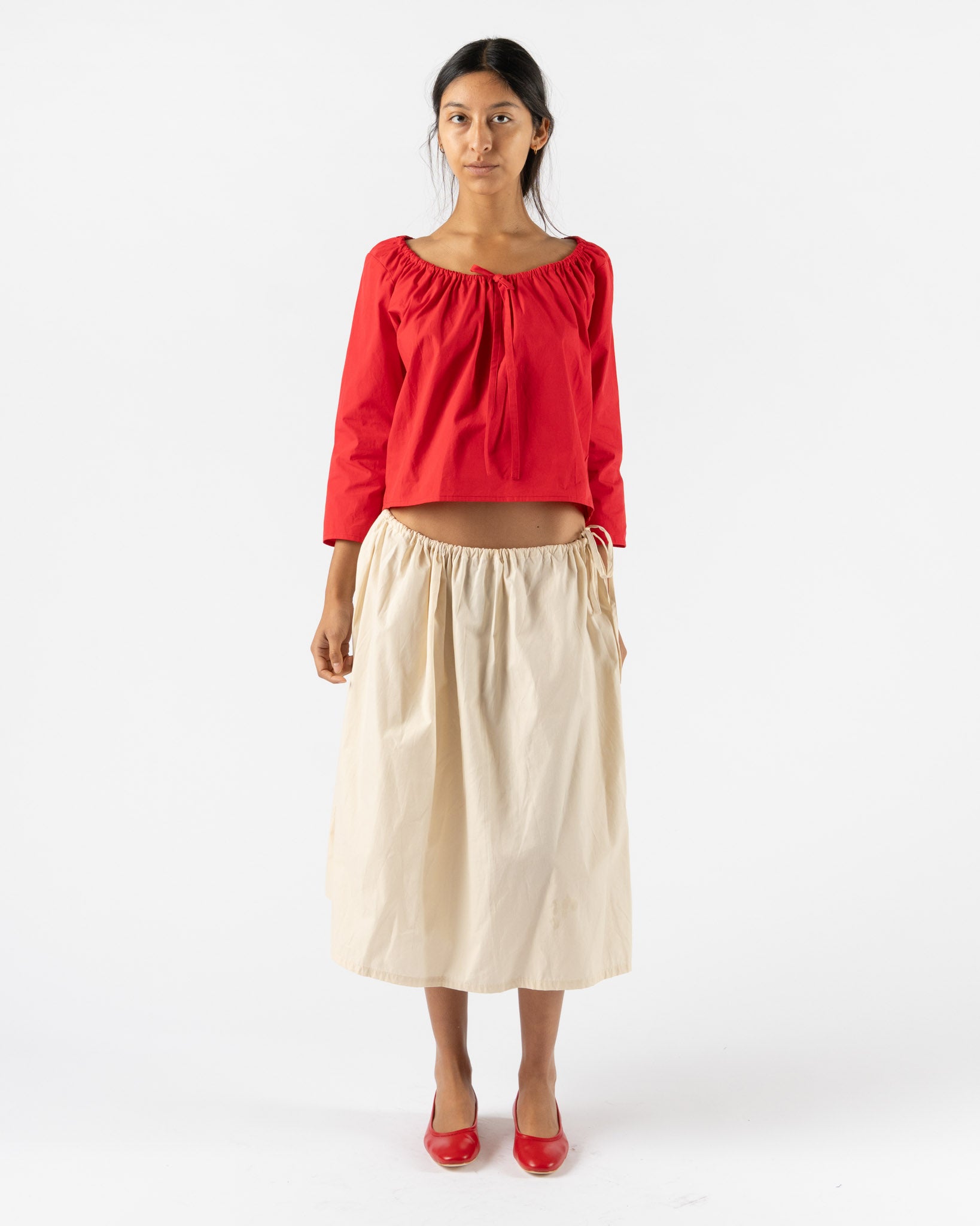 Brooke Callahan Scoop Top in Red