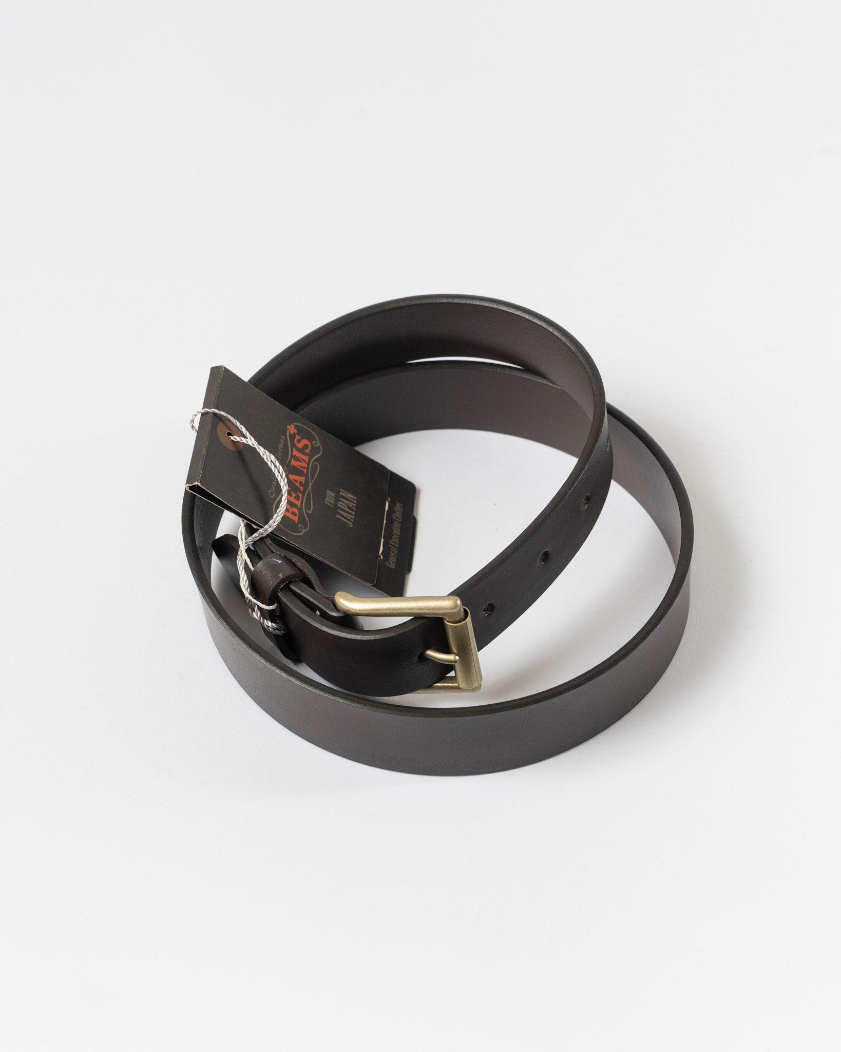 Beams Plus Bridle Leather Belt in Brown