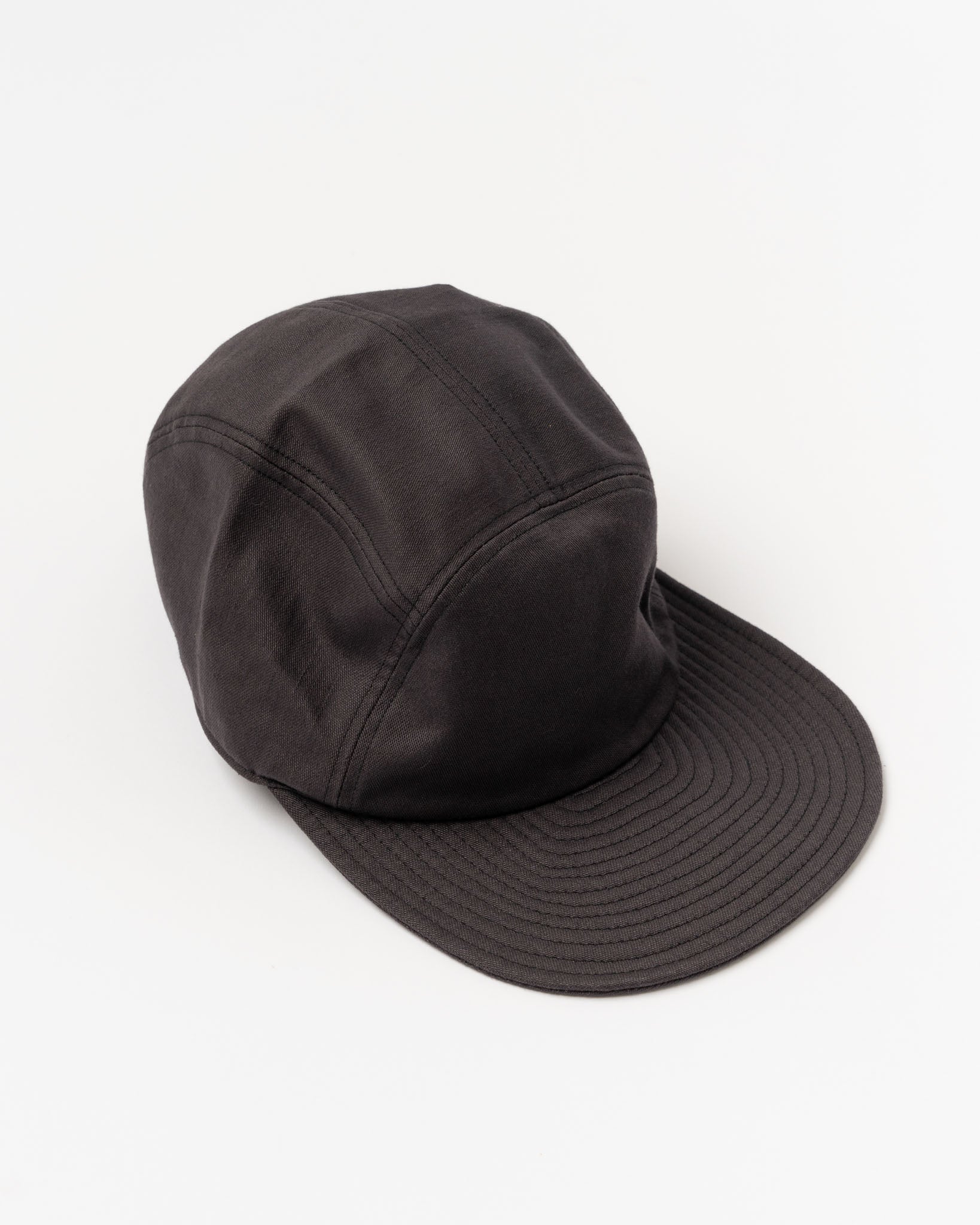 Câbleami Baker Back Satin Soft Bill Cap in Black