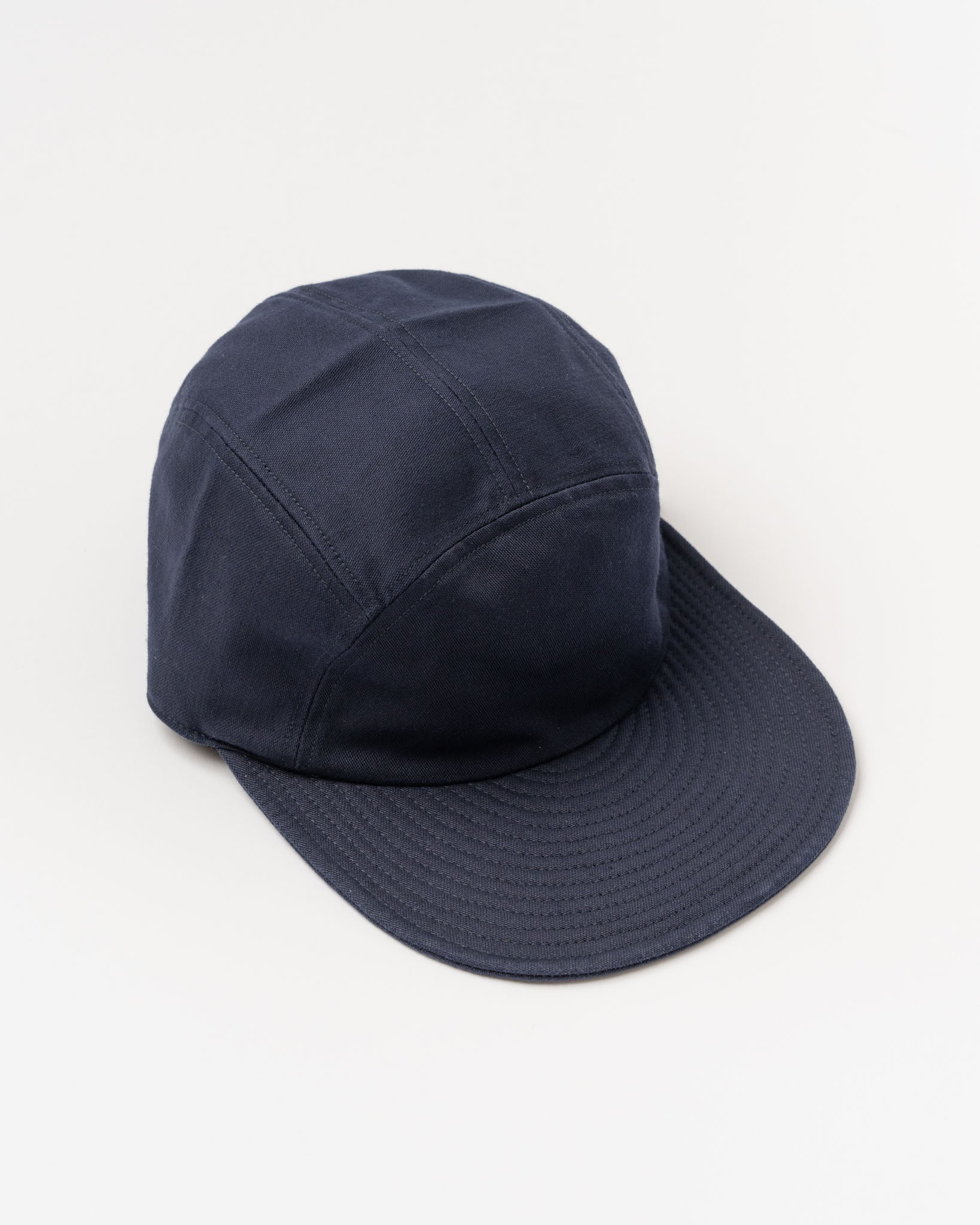Câbleami Baker Back Satin Soft Bill Cap in Navy