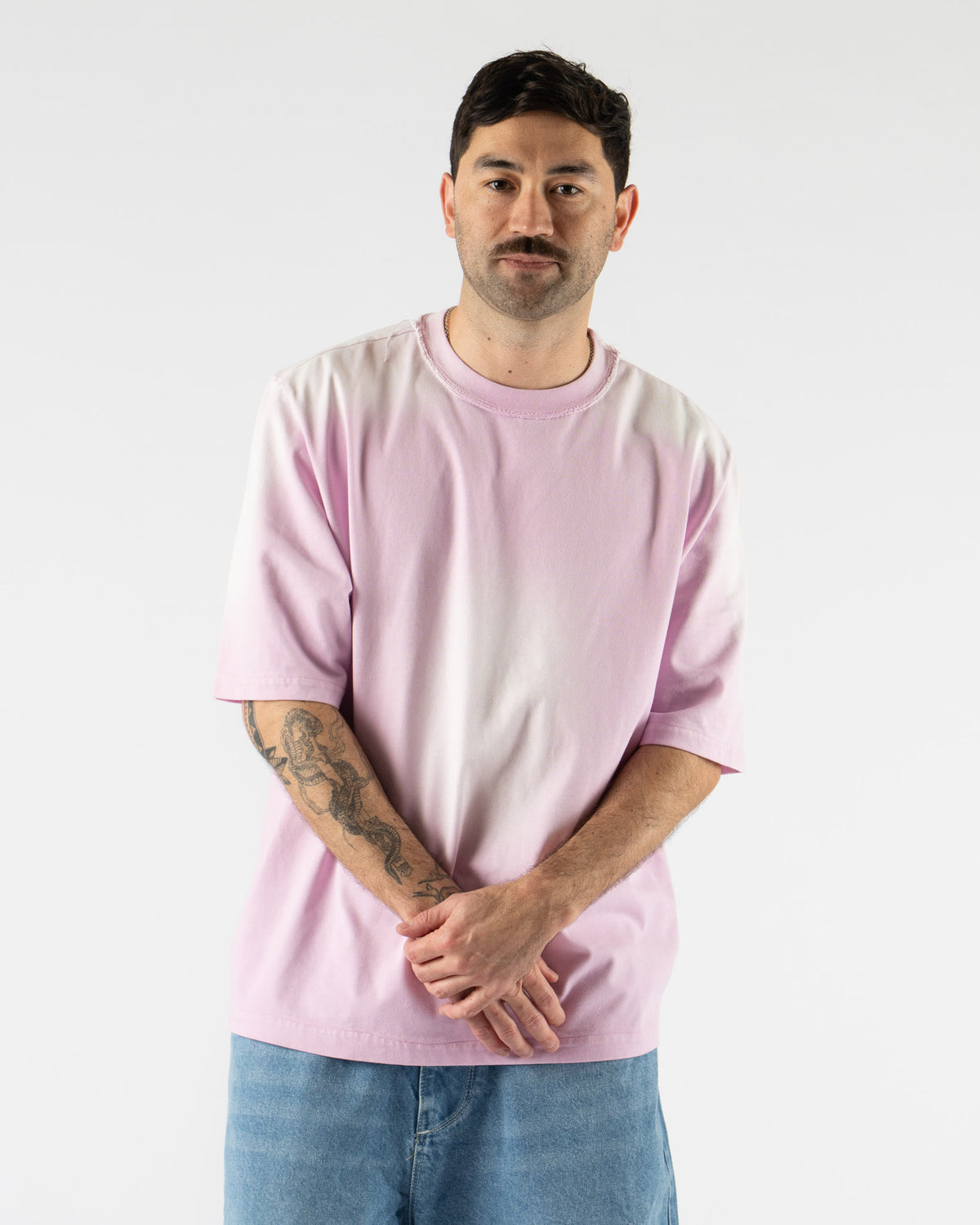 Camiel Fortgens Big Tee in Pink/Sun Faded Curated at Jake and Jones