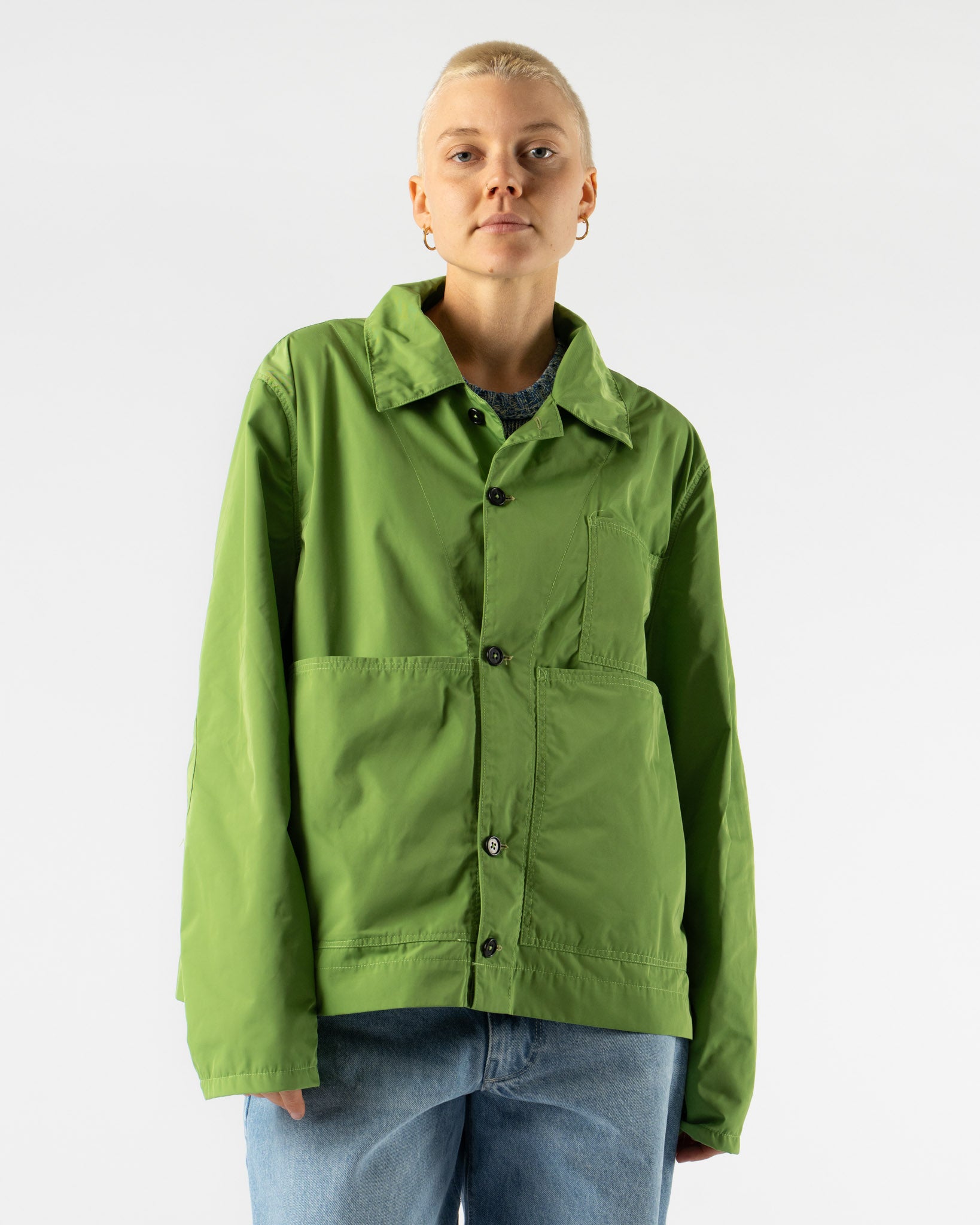 Camiel Fortgens Worker Jacket in Apple Green Curated at Jake and Jones