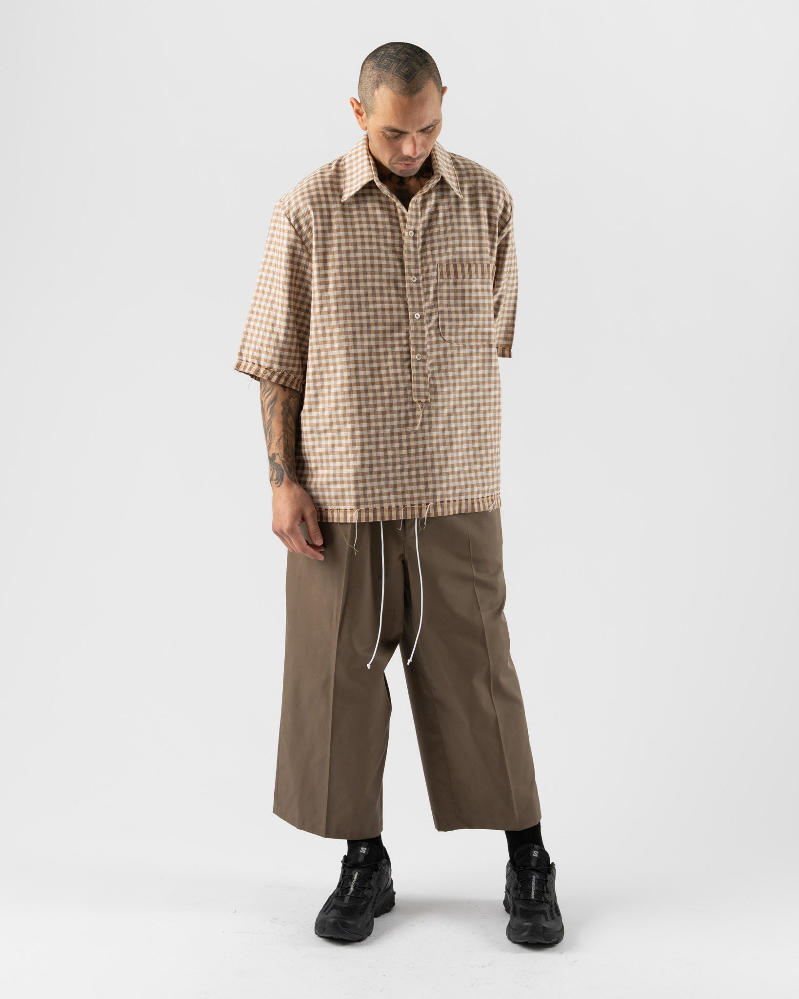 Camiel Fortgens Bowling Polo in Brown Check