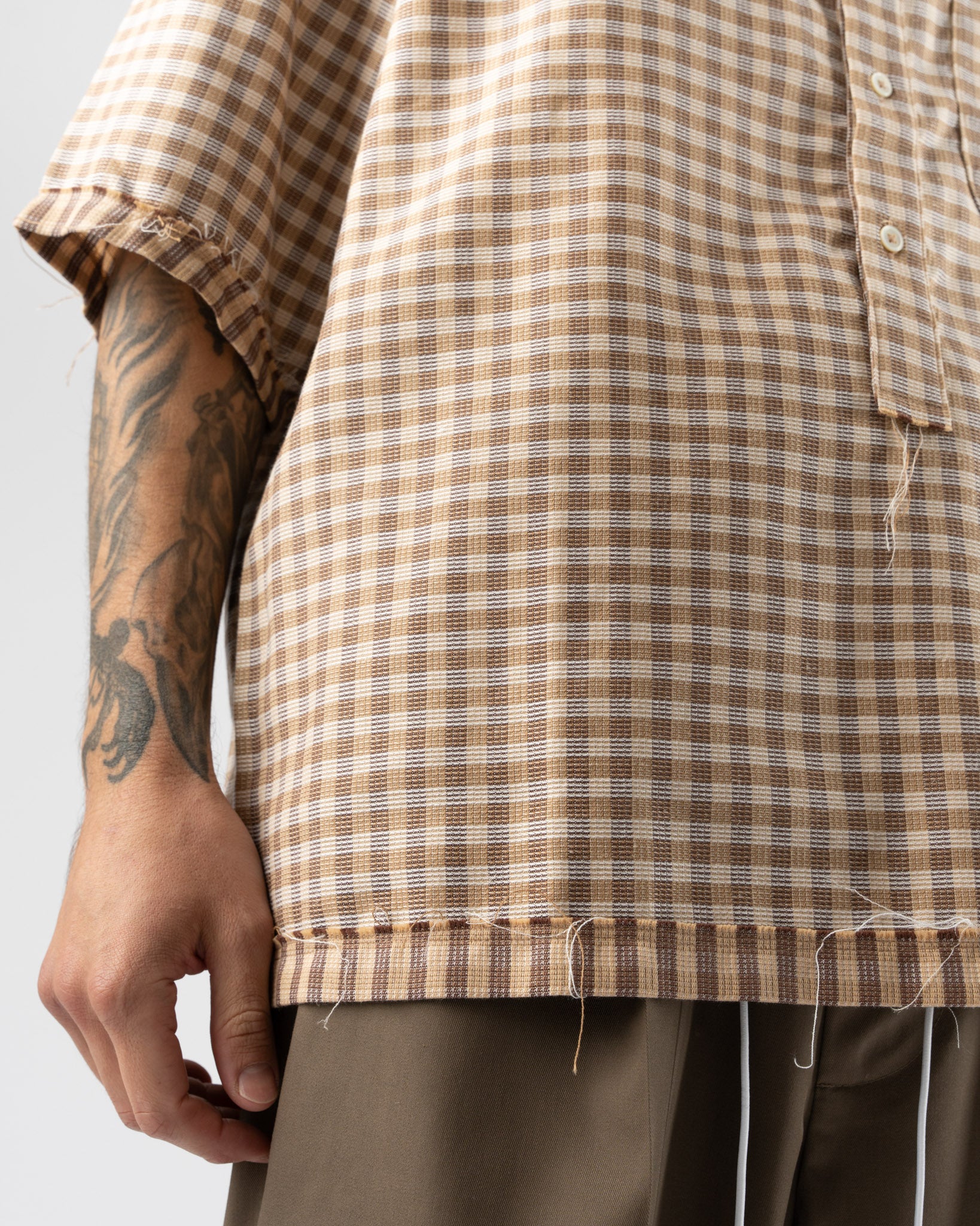 Camiel Fortgens Bowling Polo in Brown Check