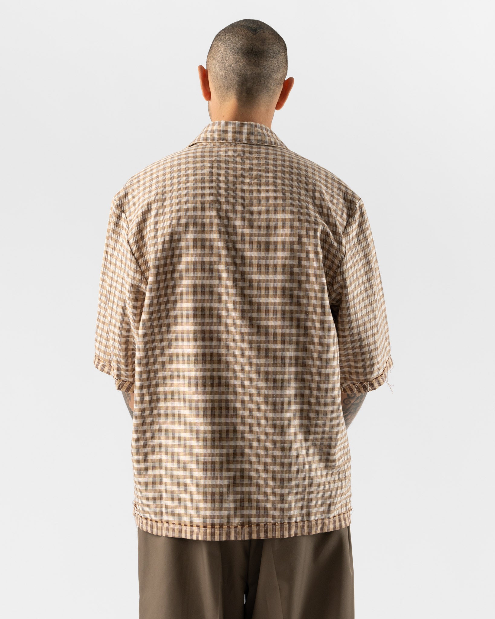 Camiel Fortgens Bowling Polo in Brown Check