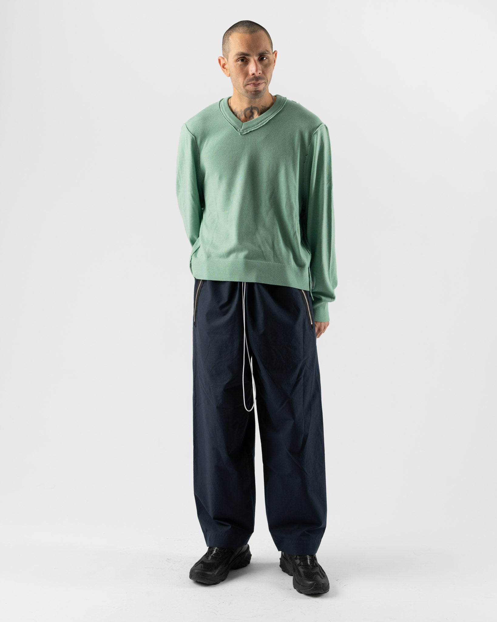 Camiel Fortgens Frankenstein V-Neck in Sage