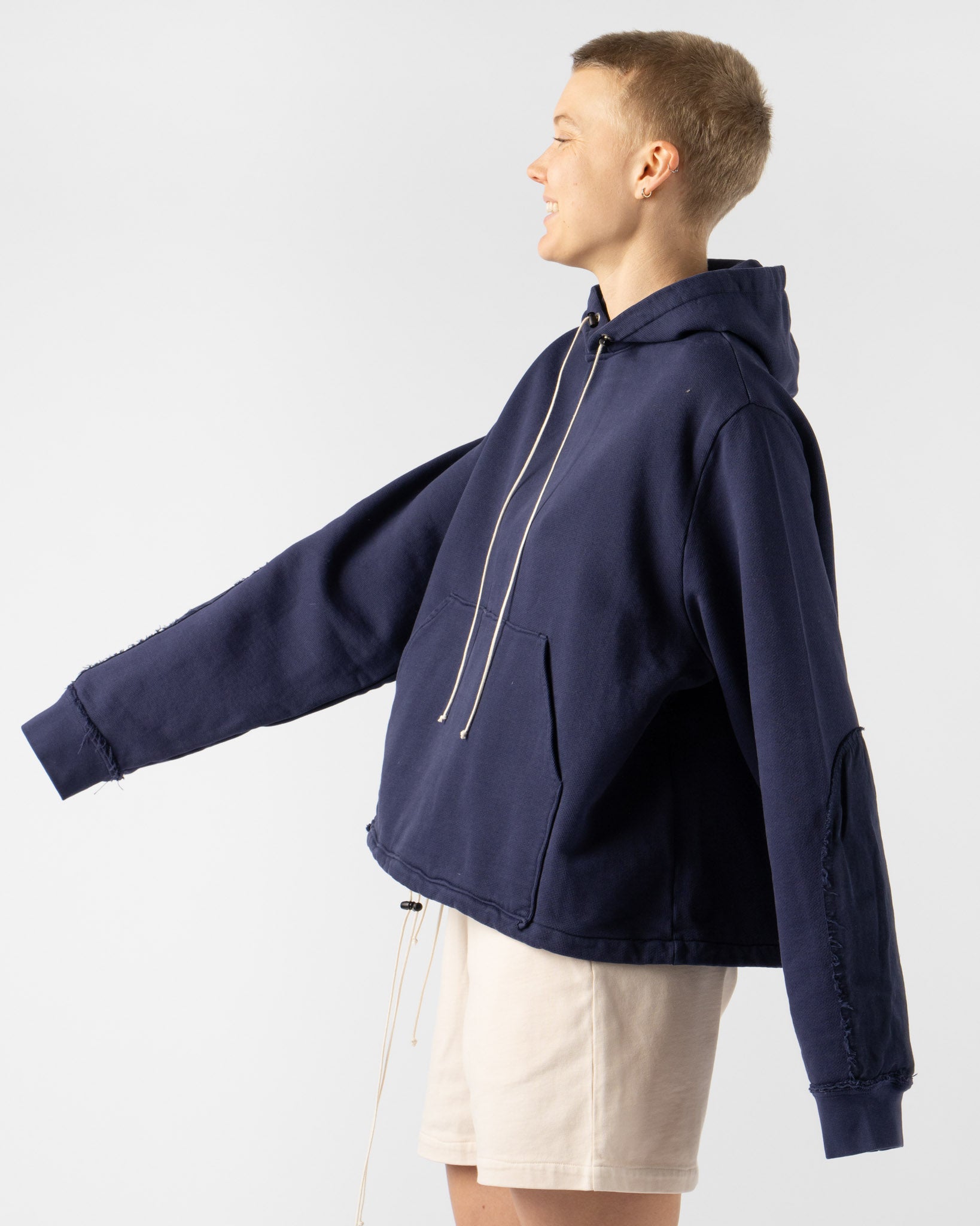 Camiel Fortgens Pullup Hoodie in Navy
