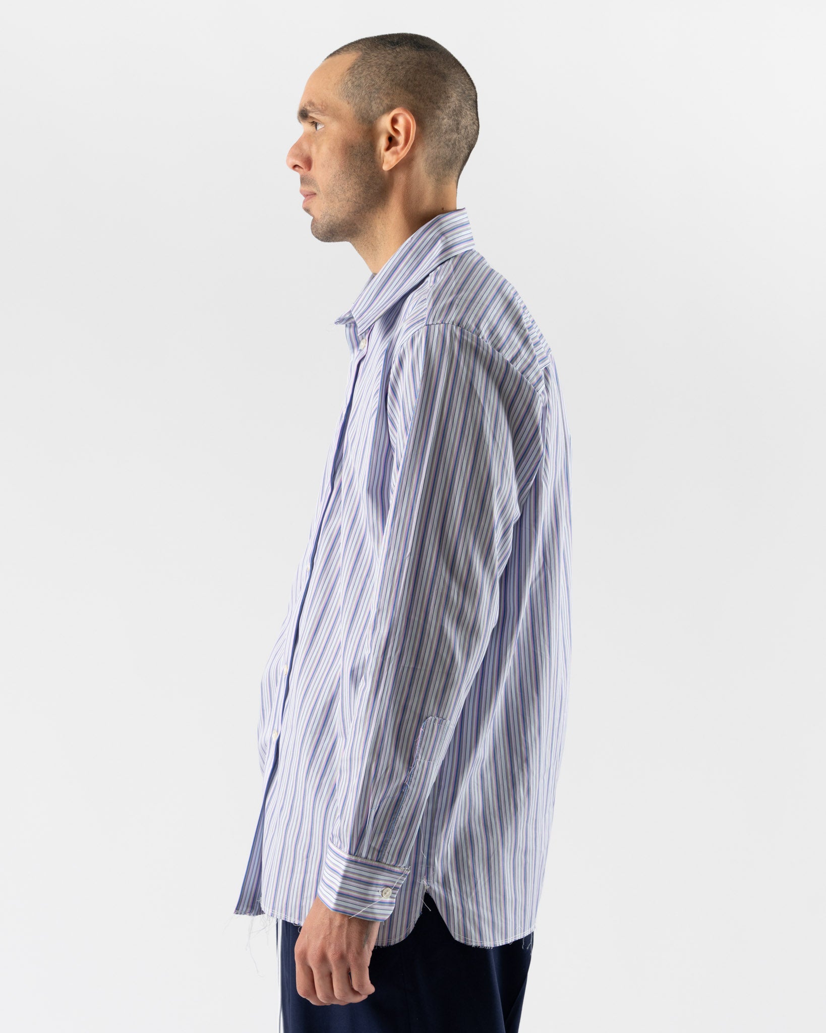 Camiel Fortgens Basic Shirt in Purple Stripe