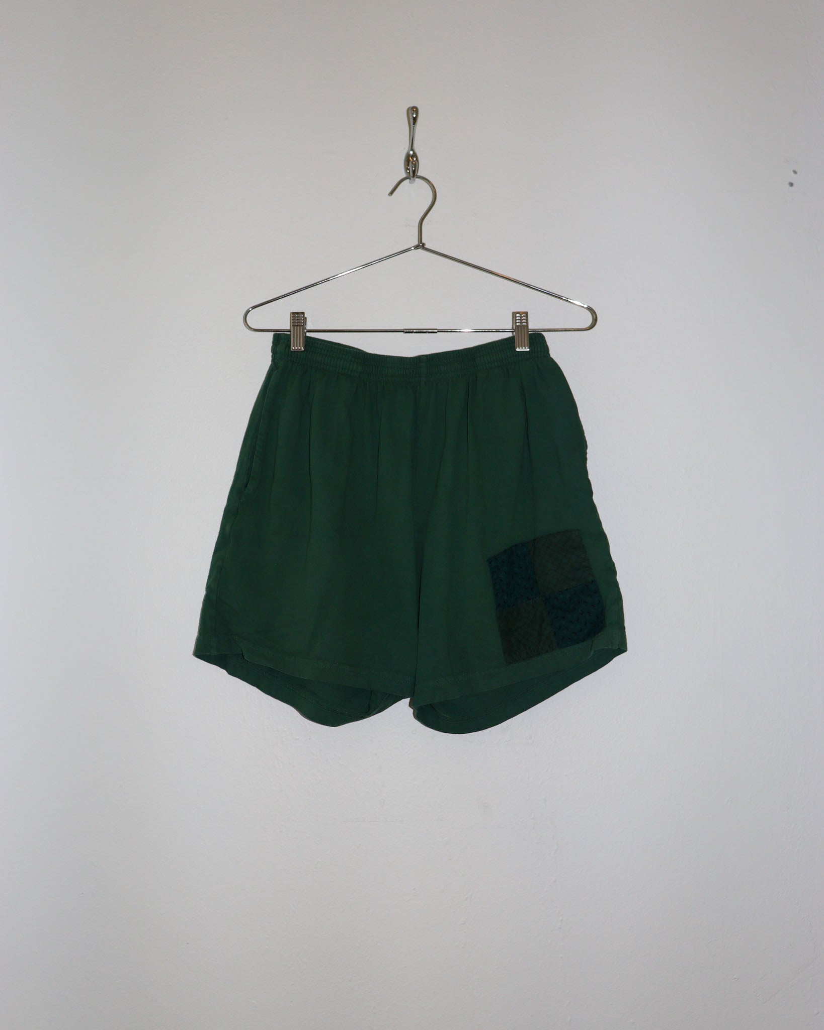 Pre-owned: Carleen Patchwork Shorts in Green
