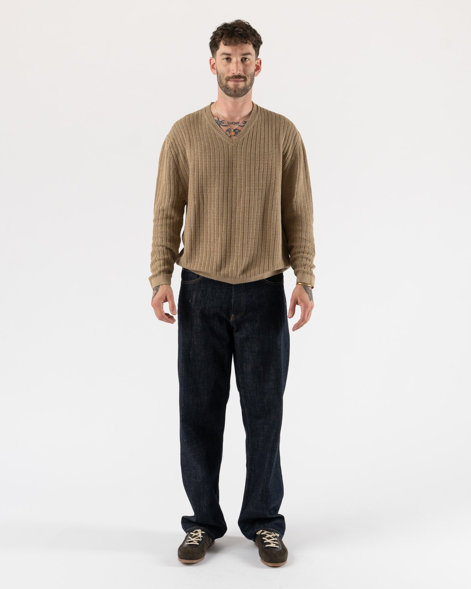 Carter Young Lounger V-Neck in Natural